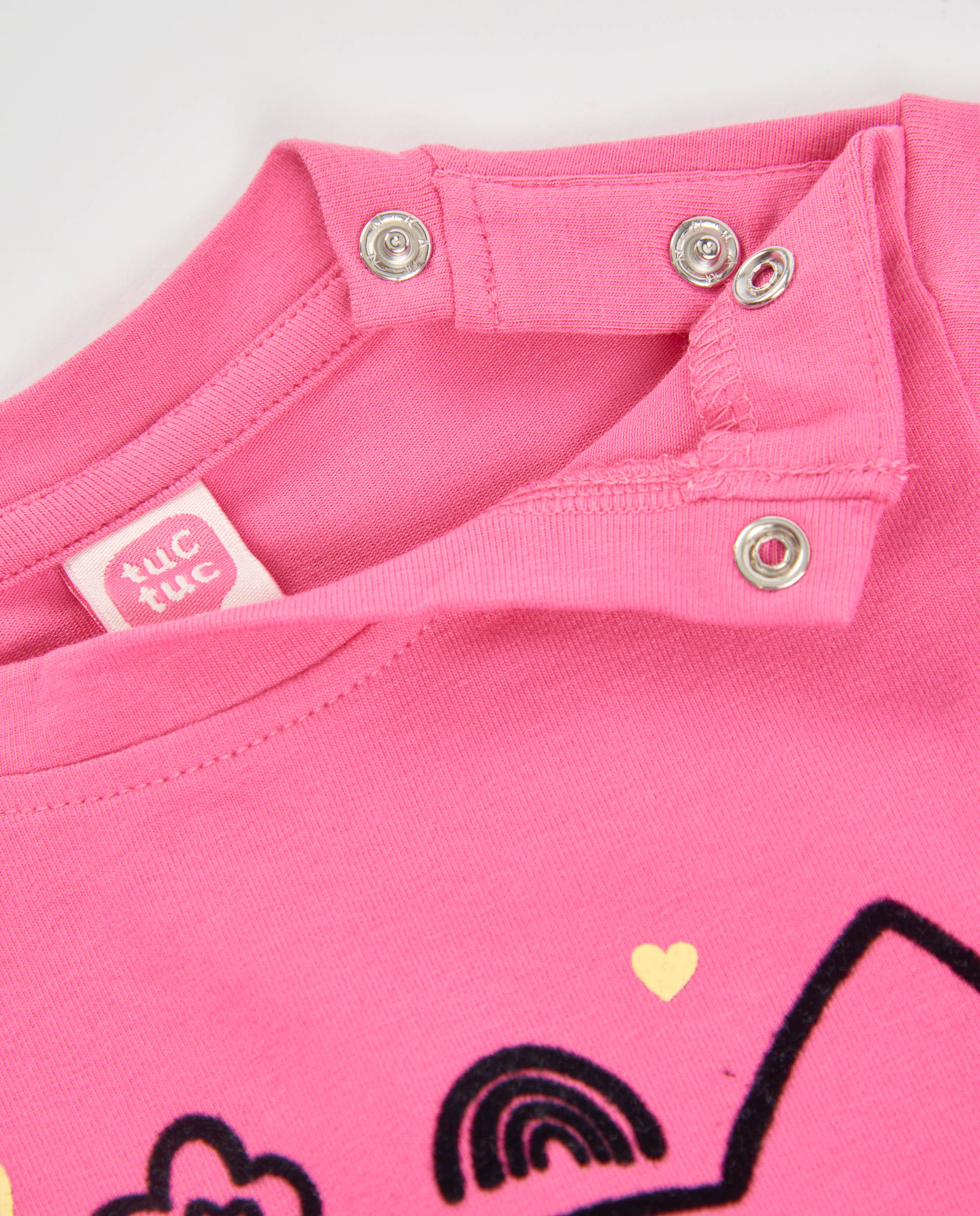 Camiseta de niña de punto con dibujo divertido y manga larga
