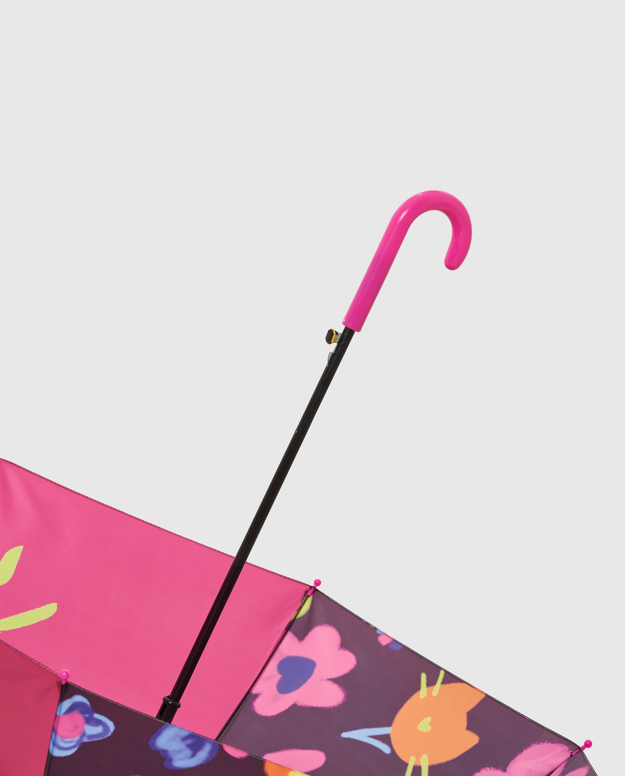 Paraguas de niña con estampado floral y apertura automática