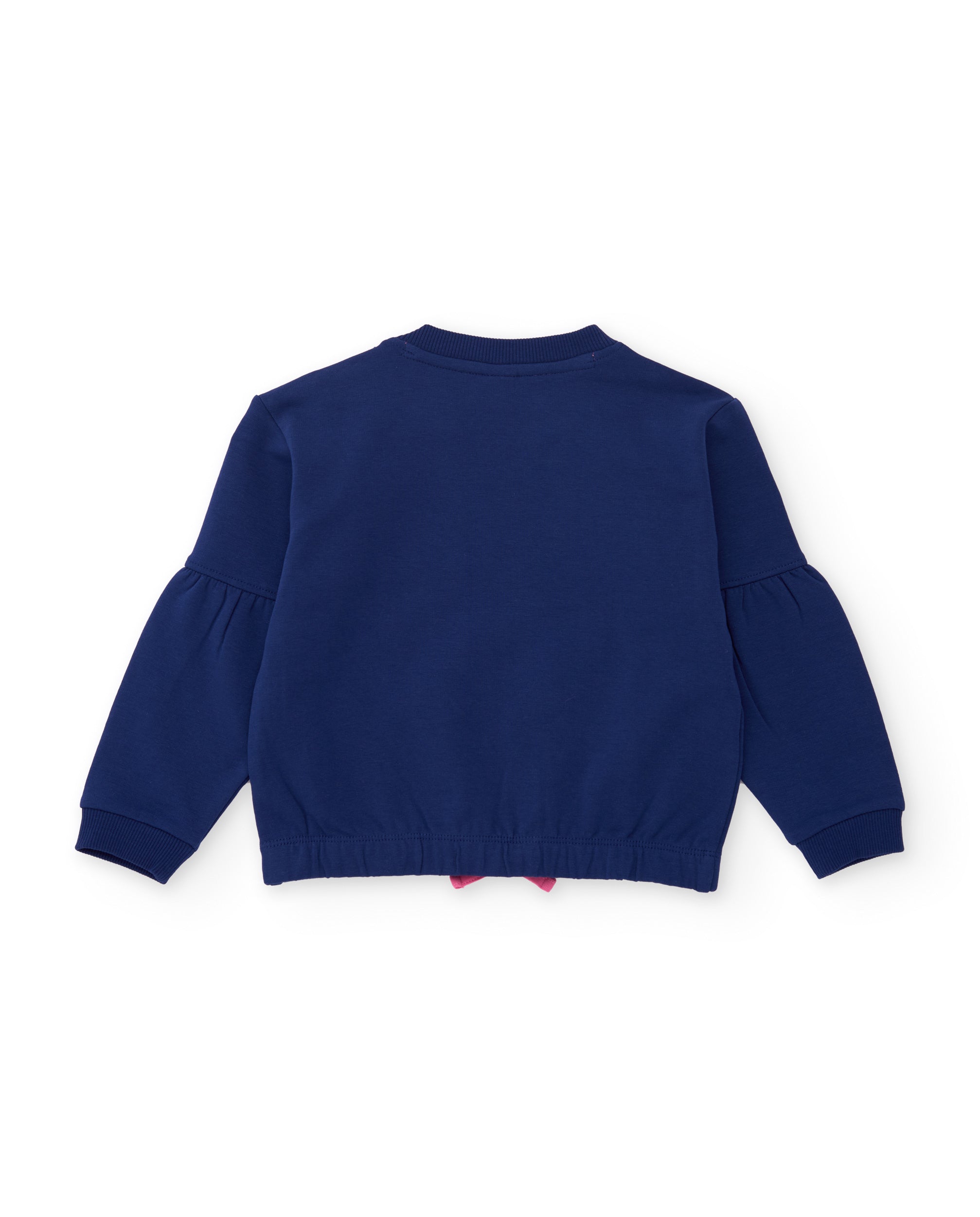 Sudadera de niña de felpa con estampado de gatito y tacto suave