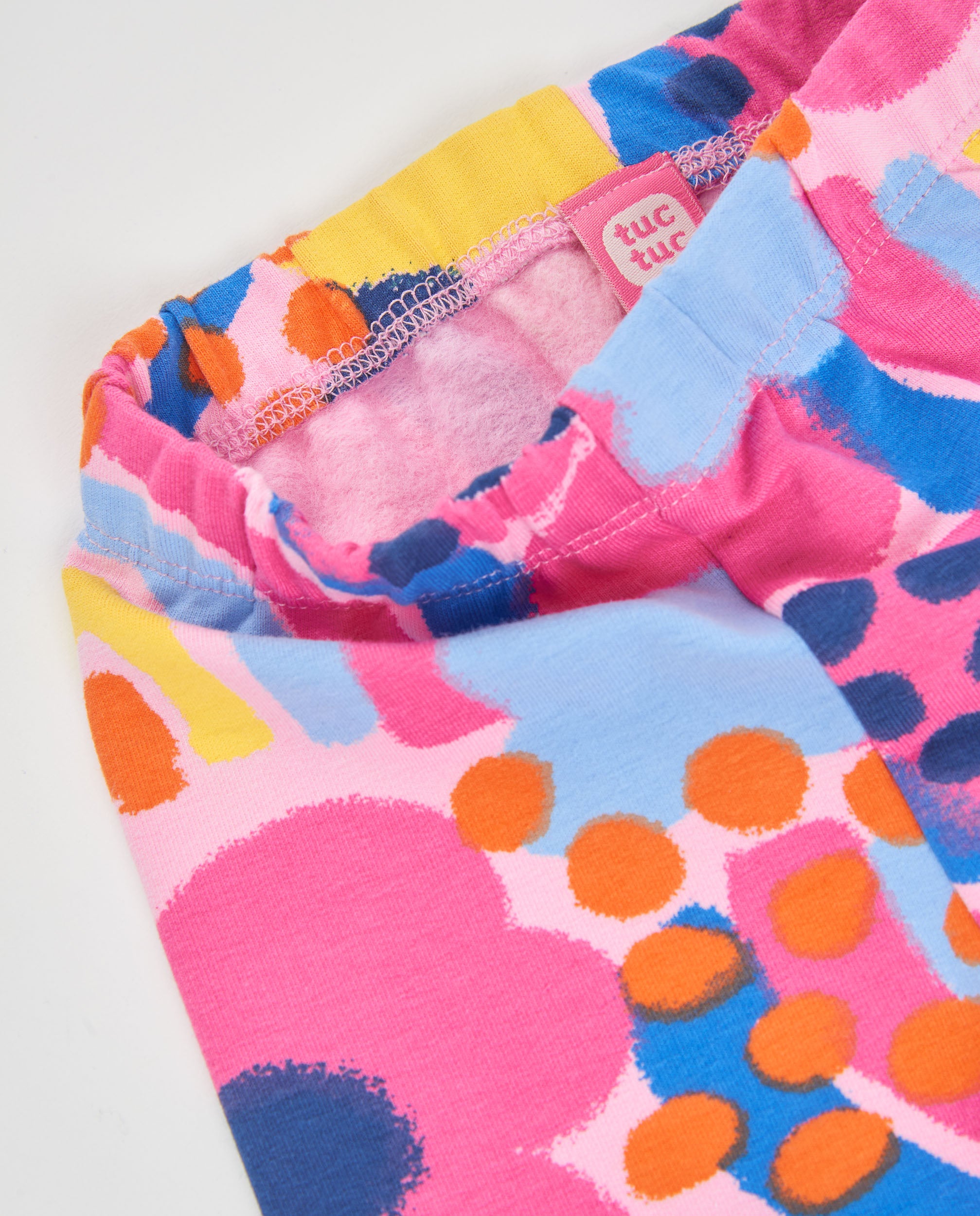 Legging de niña de felpa con estampado floral y ajuste cómodo
