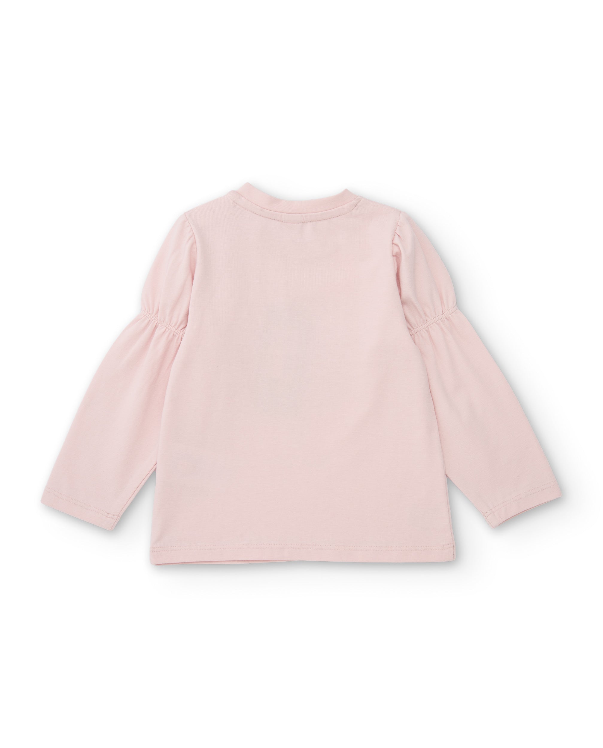 Camiseta de niña de punto con diseño de corazón y lentejuelas