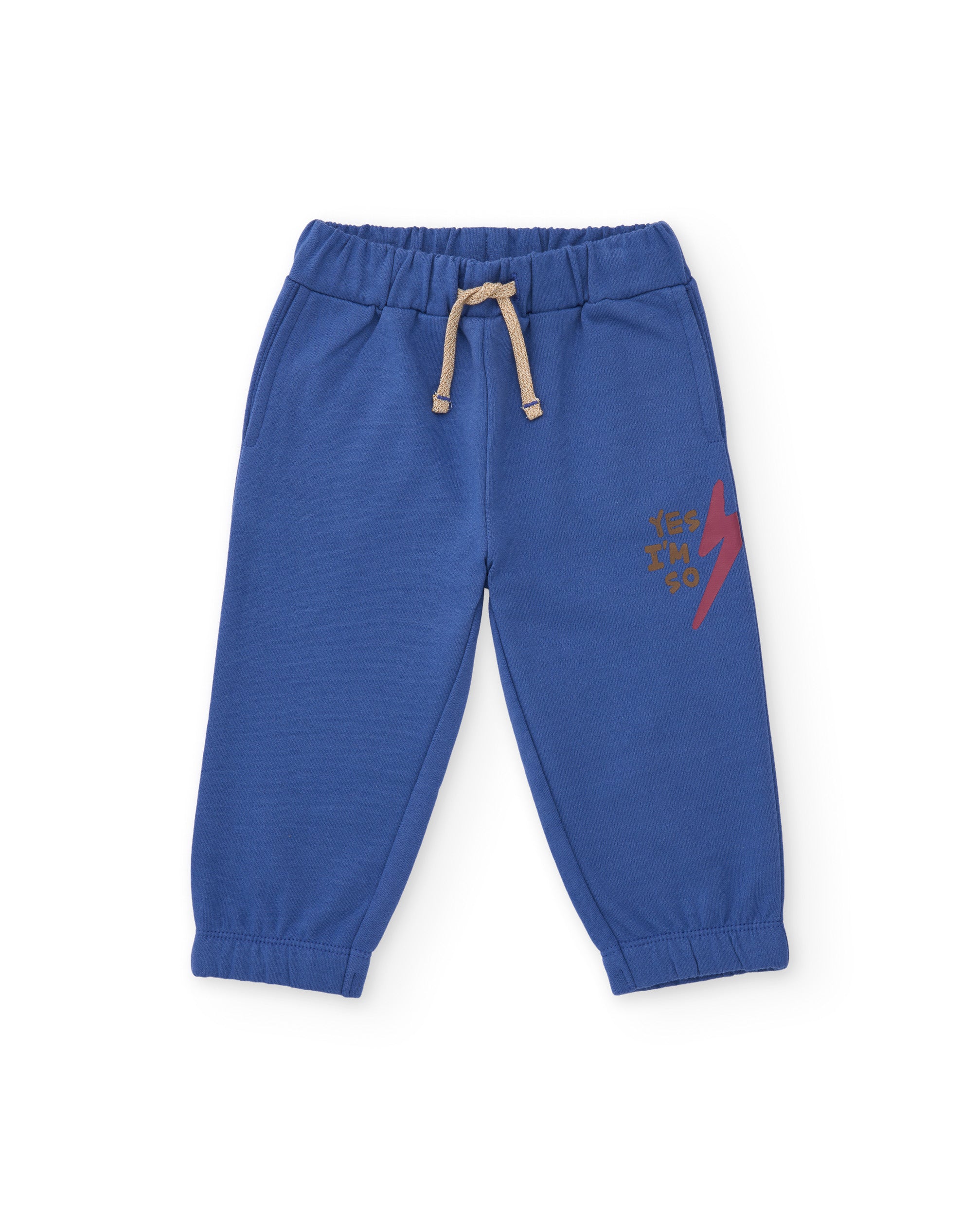 Pantalón de niño de felpa con cintura elástica y tejido flexible