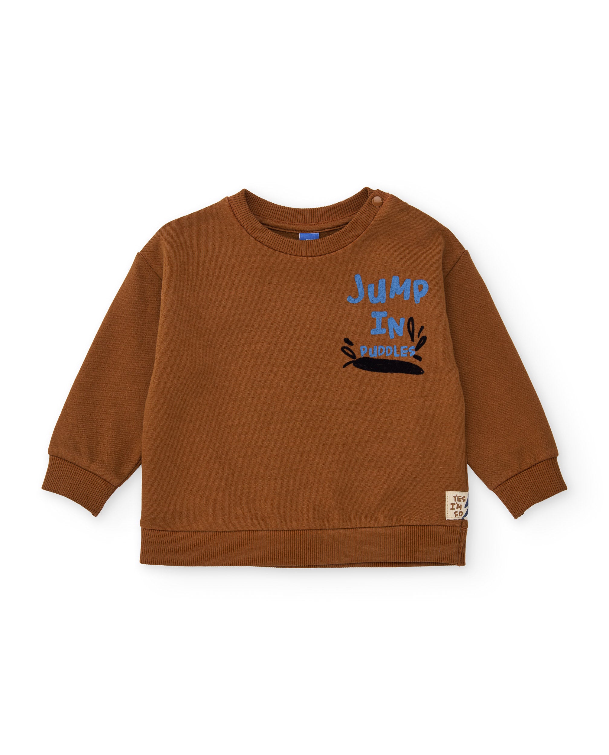 Conjunto de niño de felpa con sudadera de mensaje estampado y pantalón