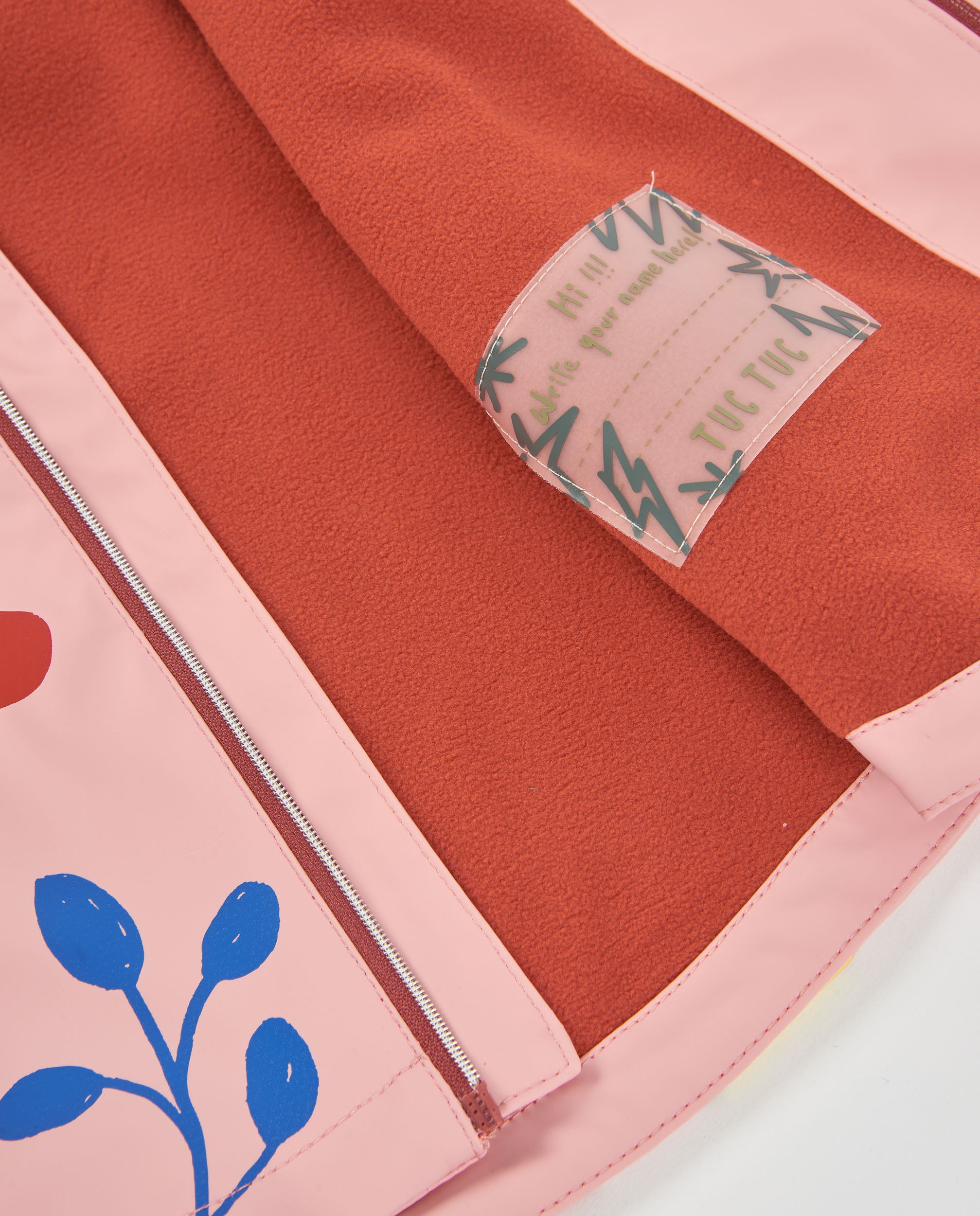 Chubasquero de niña con capucha y estampado floral