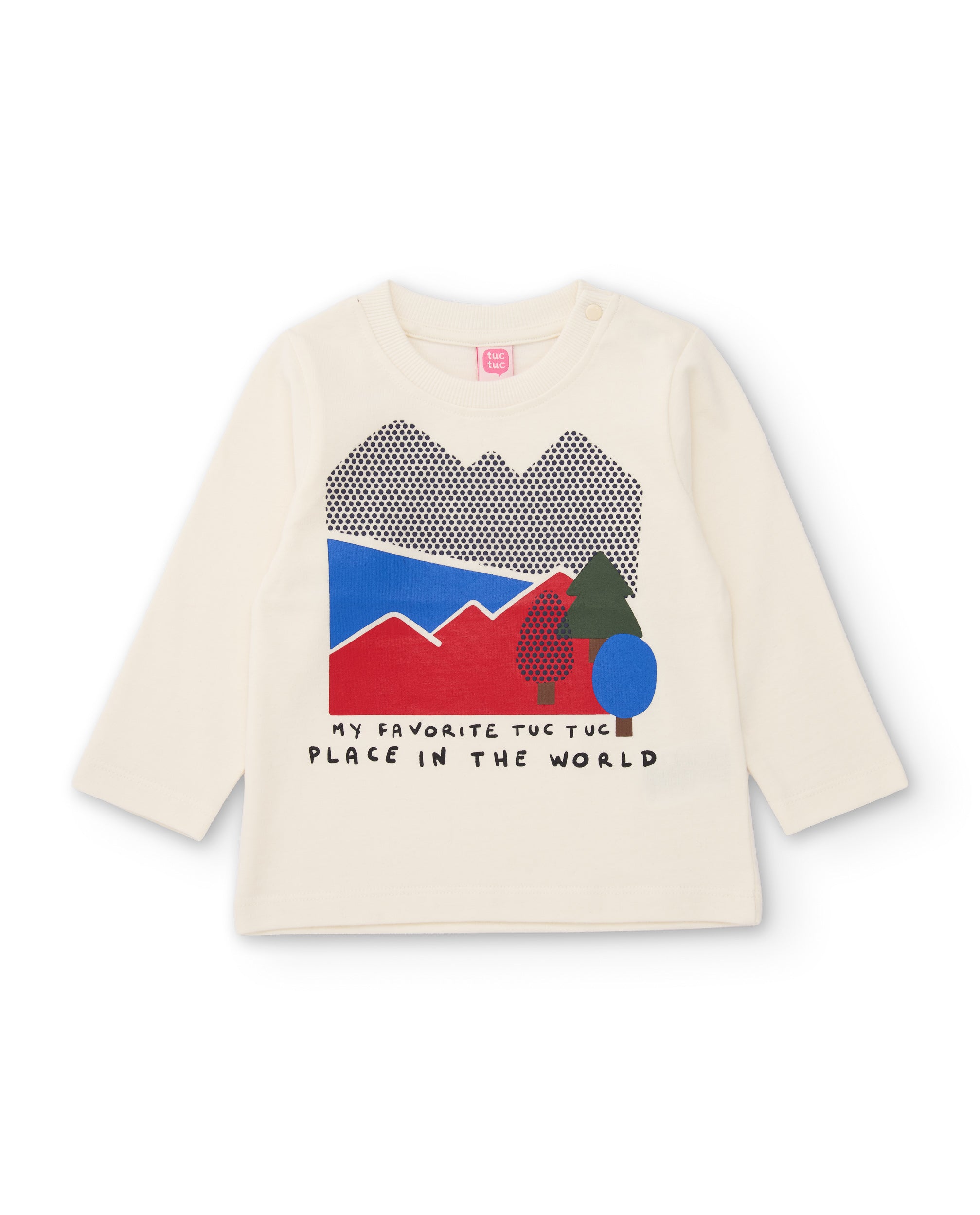 Camiseta de niño de punto con gráfico y tejido transpirable