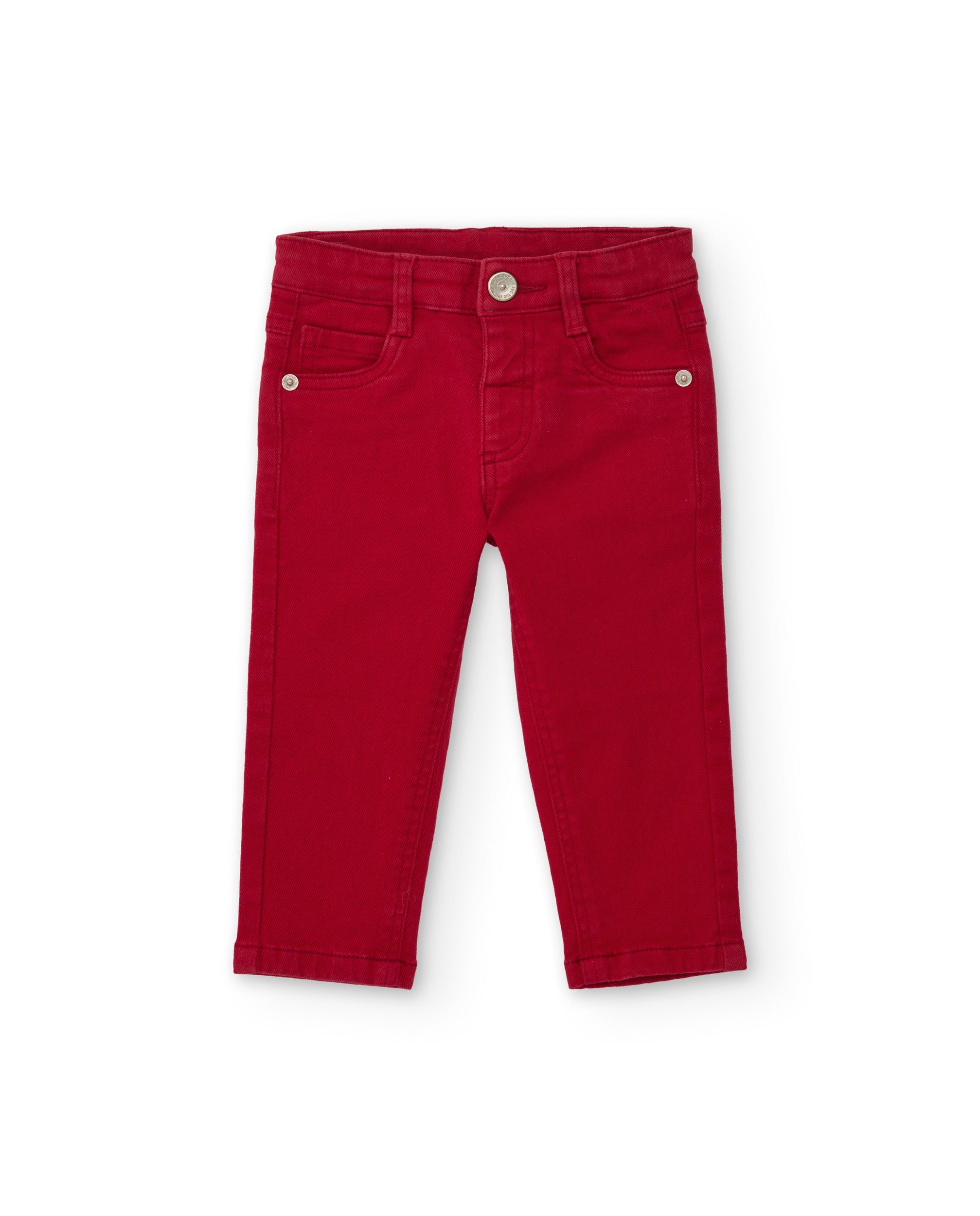 Pantalón de niño de tela plana con bolsillos decorativos