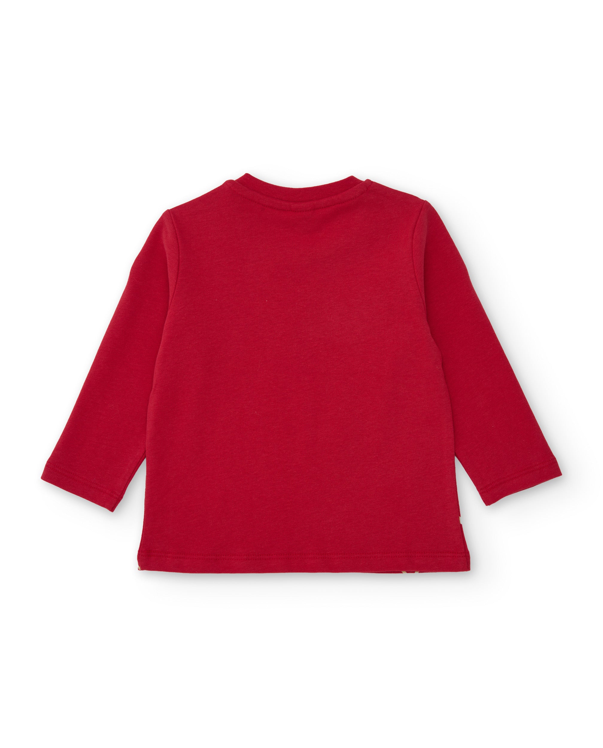 Camiseta de niño de punto con estampado de montañas