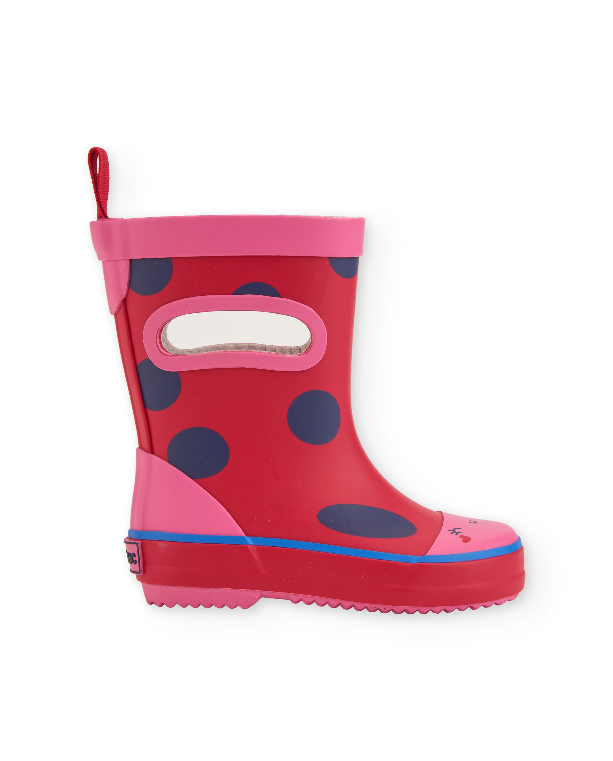 Botas de agua niña estampado lunares ajuste fácil
