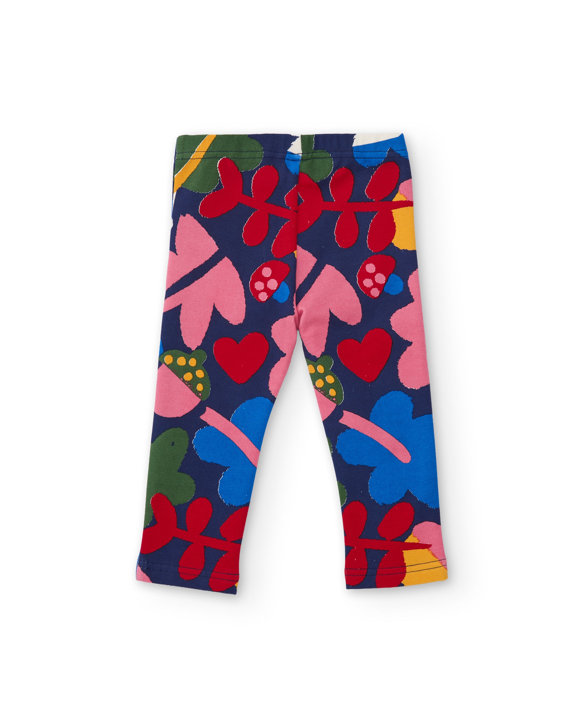 Conjunto de niña de felpa con sudadera de diseño floral y leggings a juego