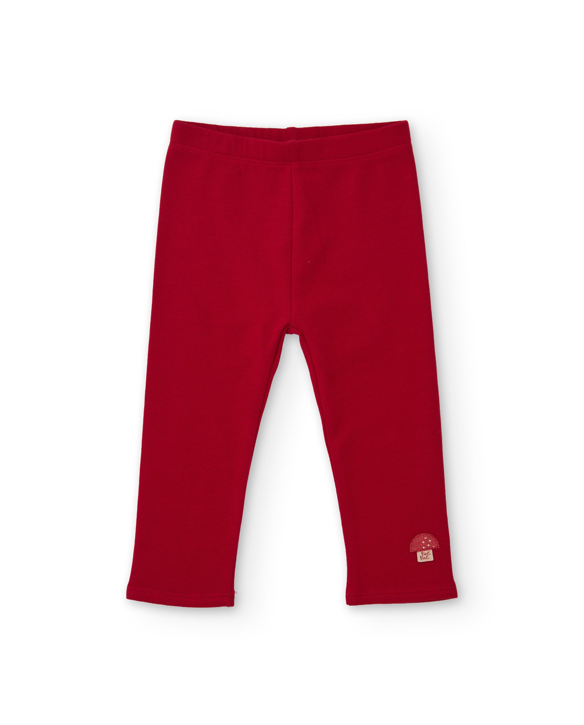 Legging de niña de felpa con cintura elástica y tejido cálido