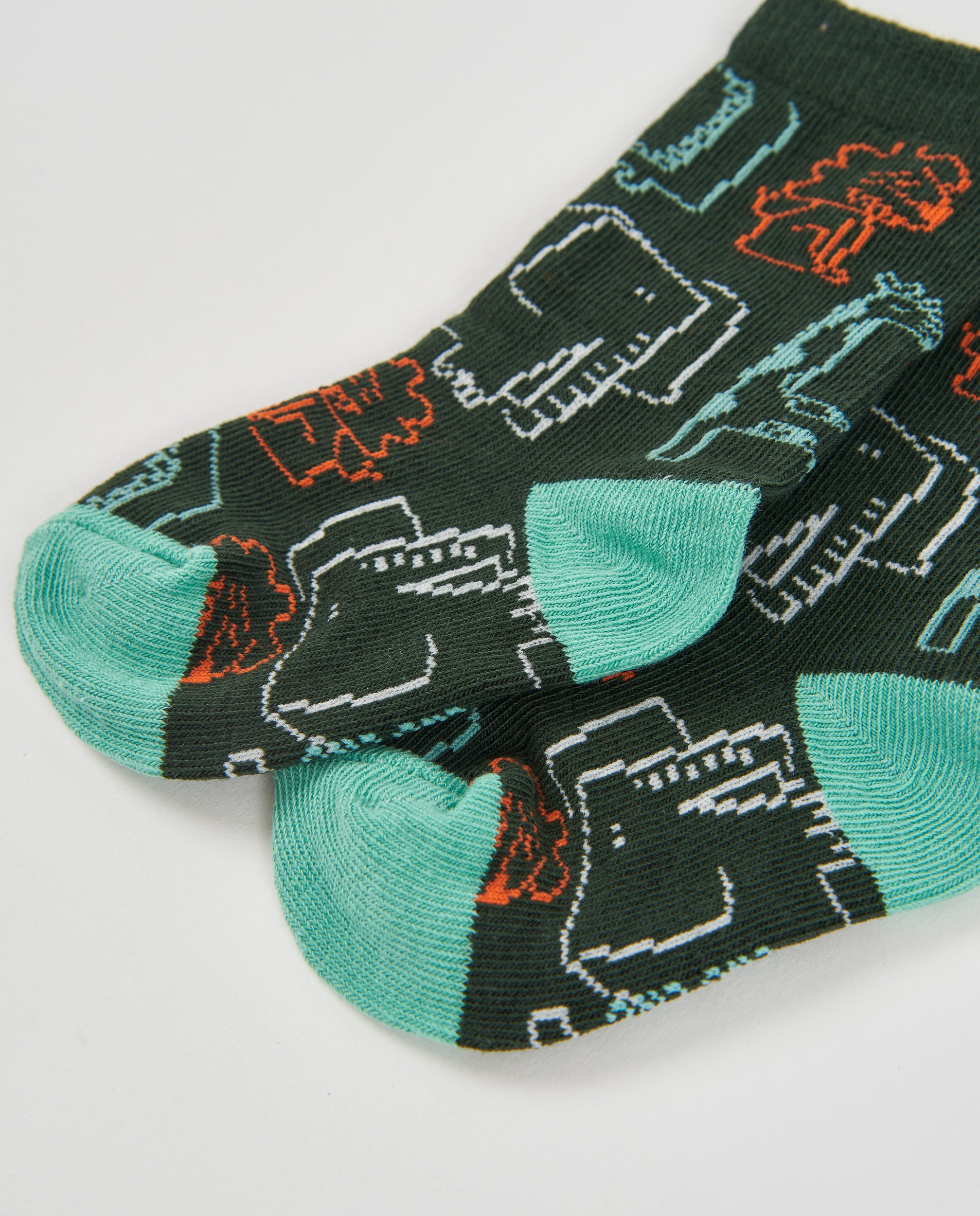 Set de calcetines de niño con diseño de animalitos y colores vivos
