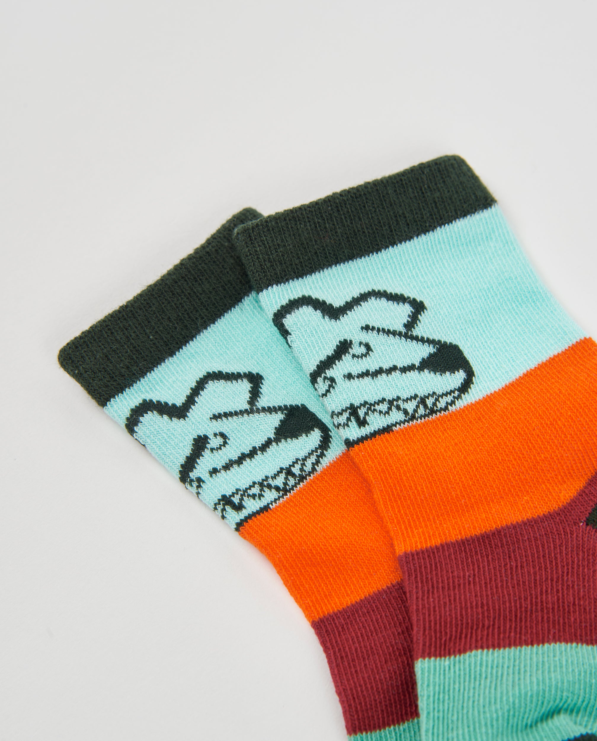 Set de calcetines de niño con diseño de animalitos y colores vivos