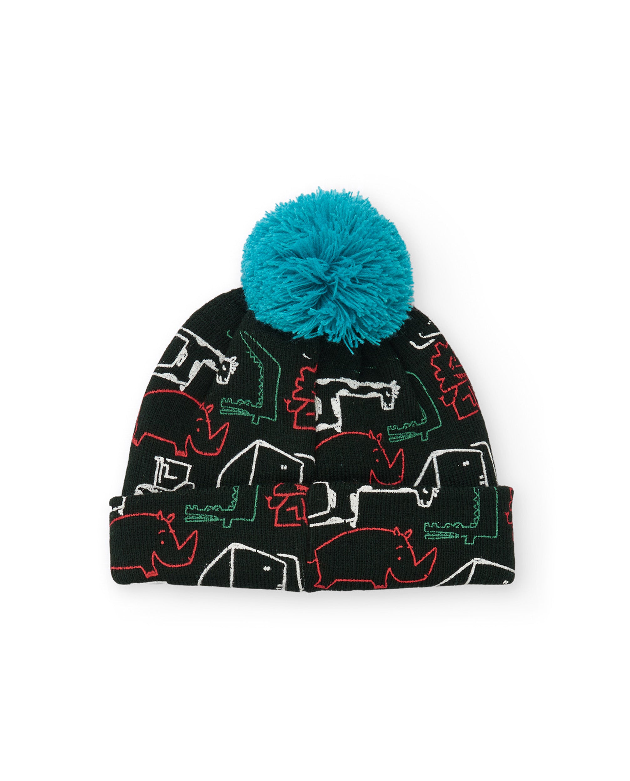 Gorro de niño de tricot con estampado animales