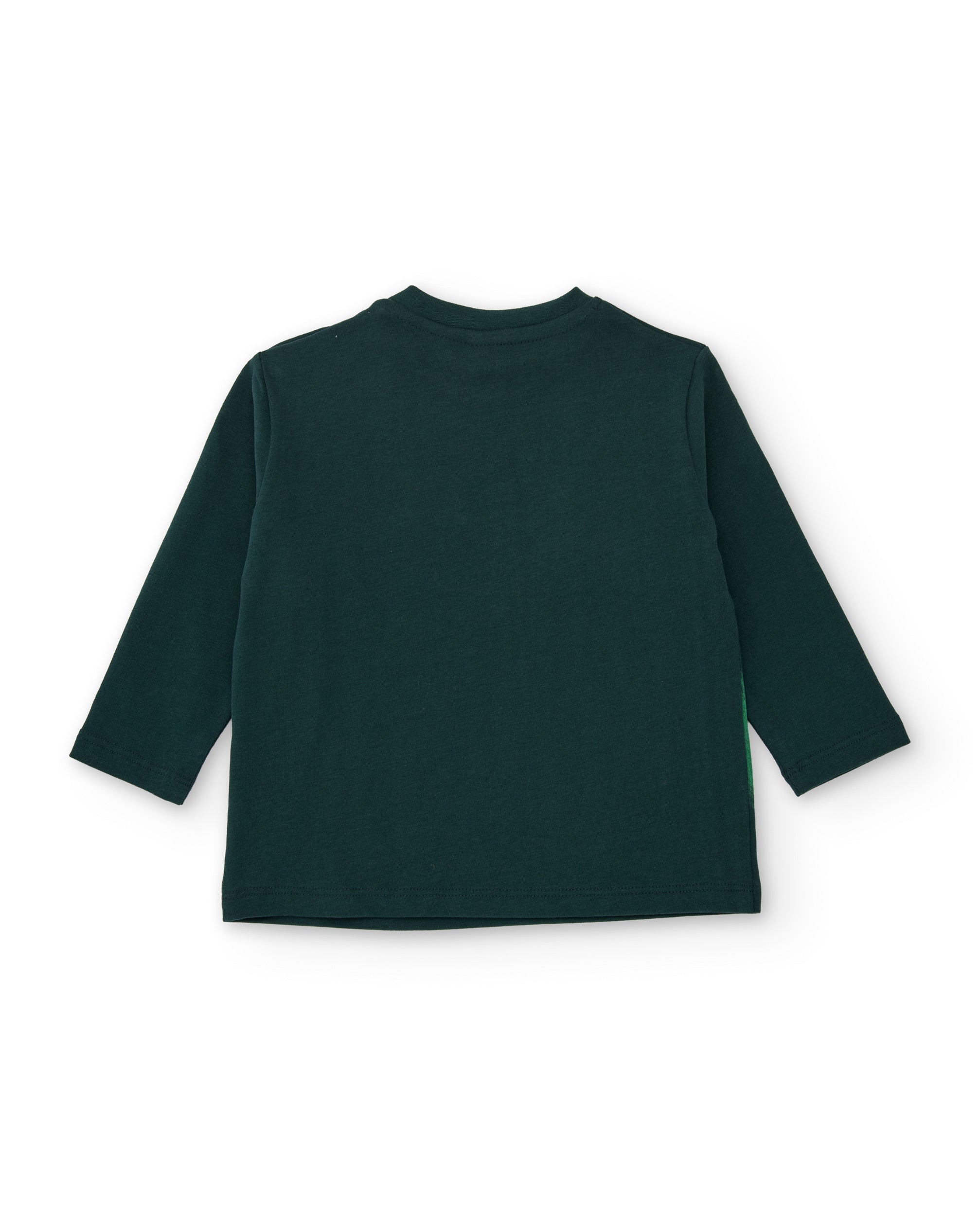 Camiseta de niño de punto con estampado de cocodrilo y manga larga