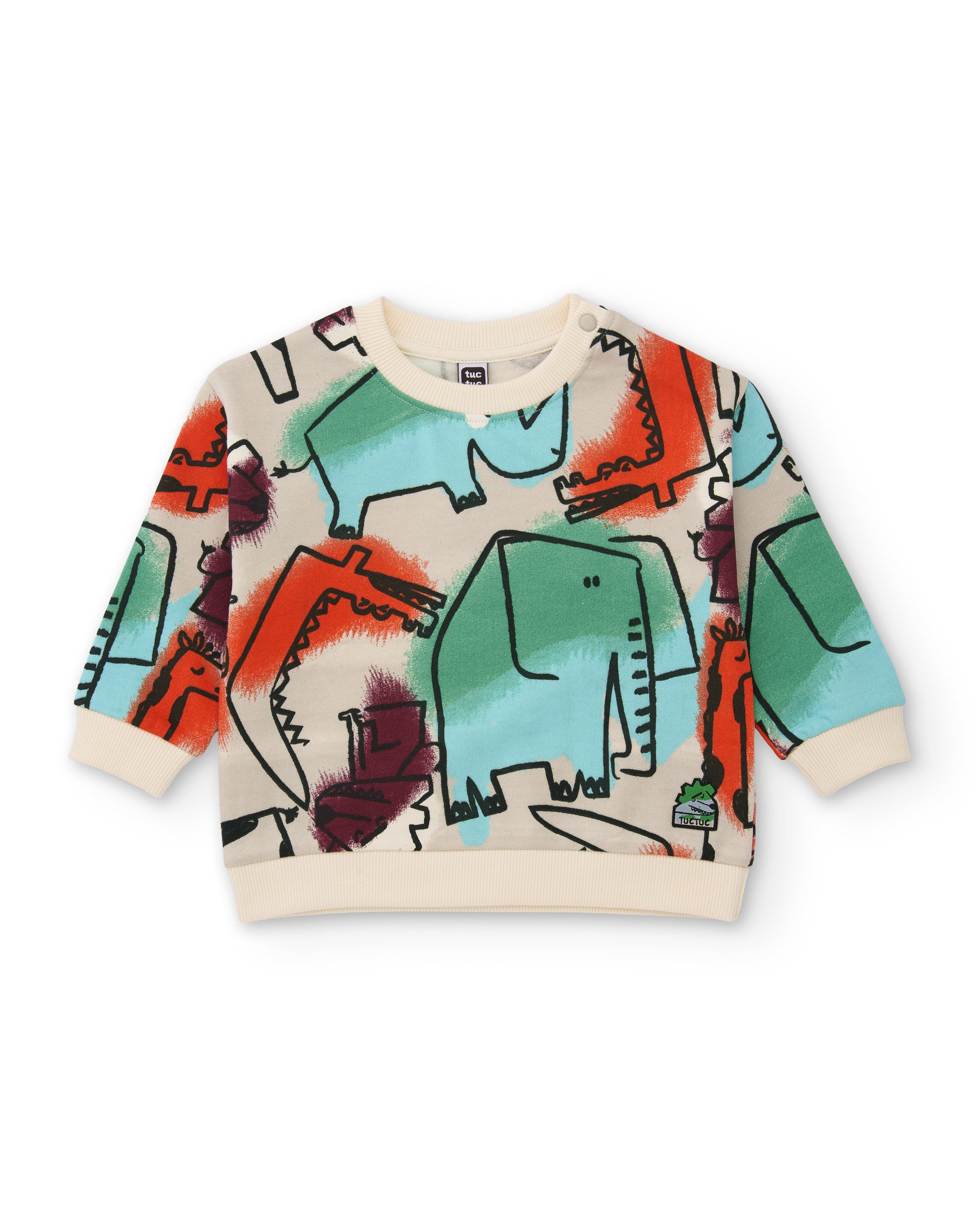 Sudadera de niño de felpa con animales de la sabana y tacto suave
