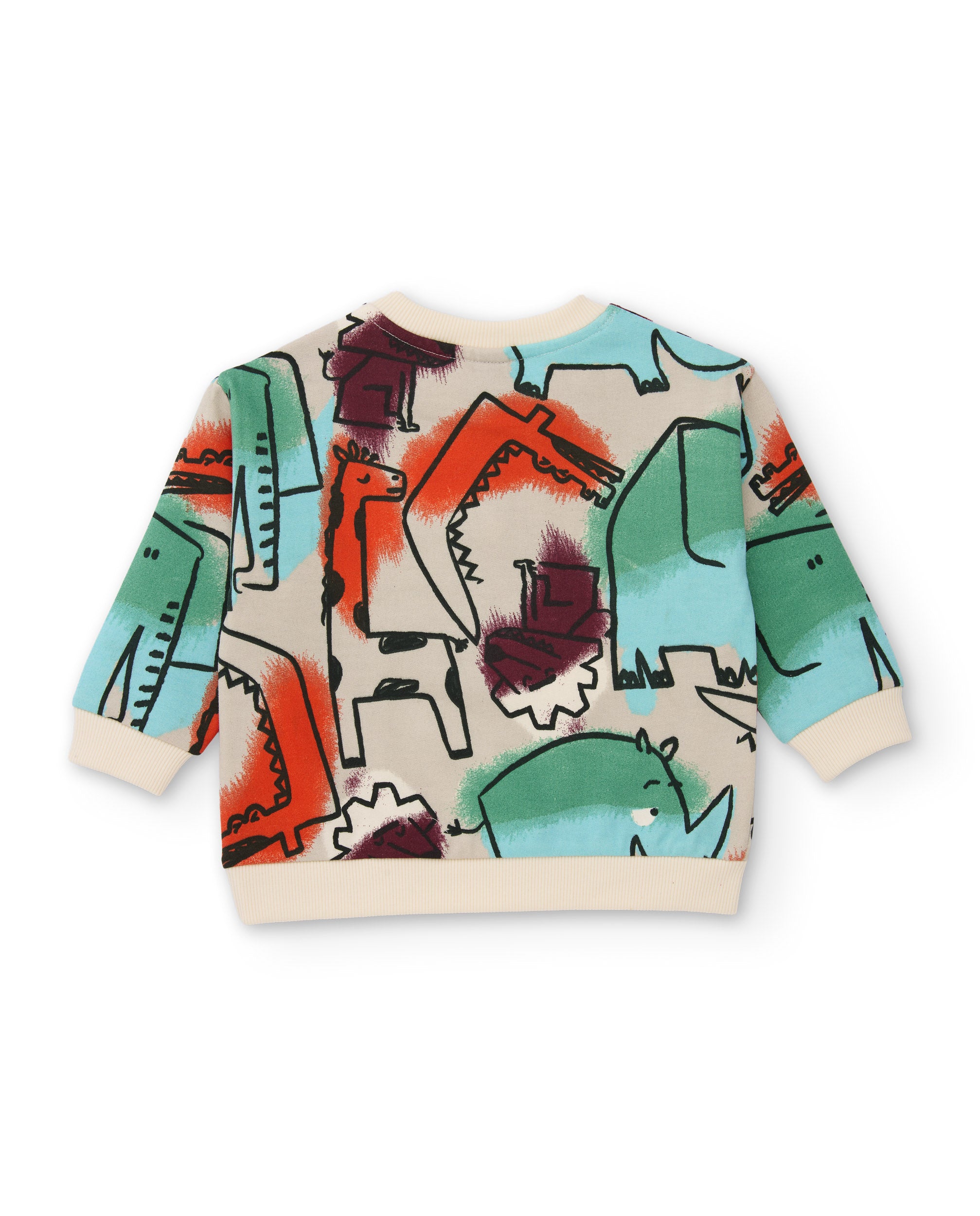 Sudadera de niño de felpa con animales de la sabana y tacto suave