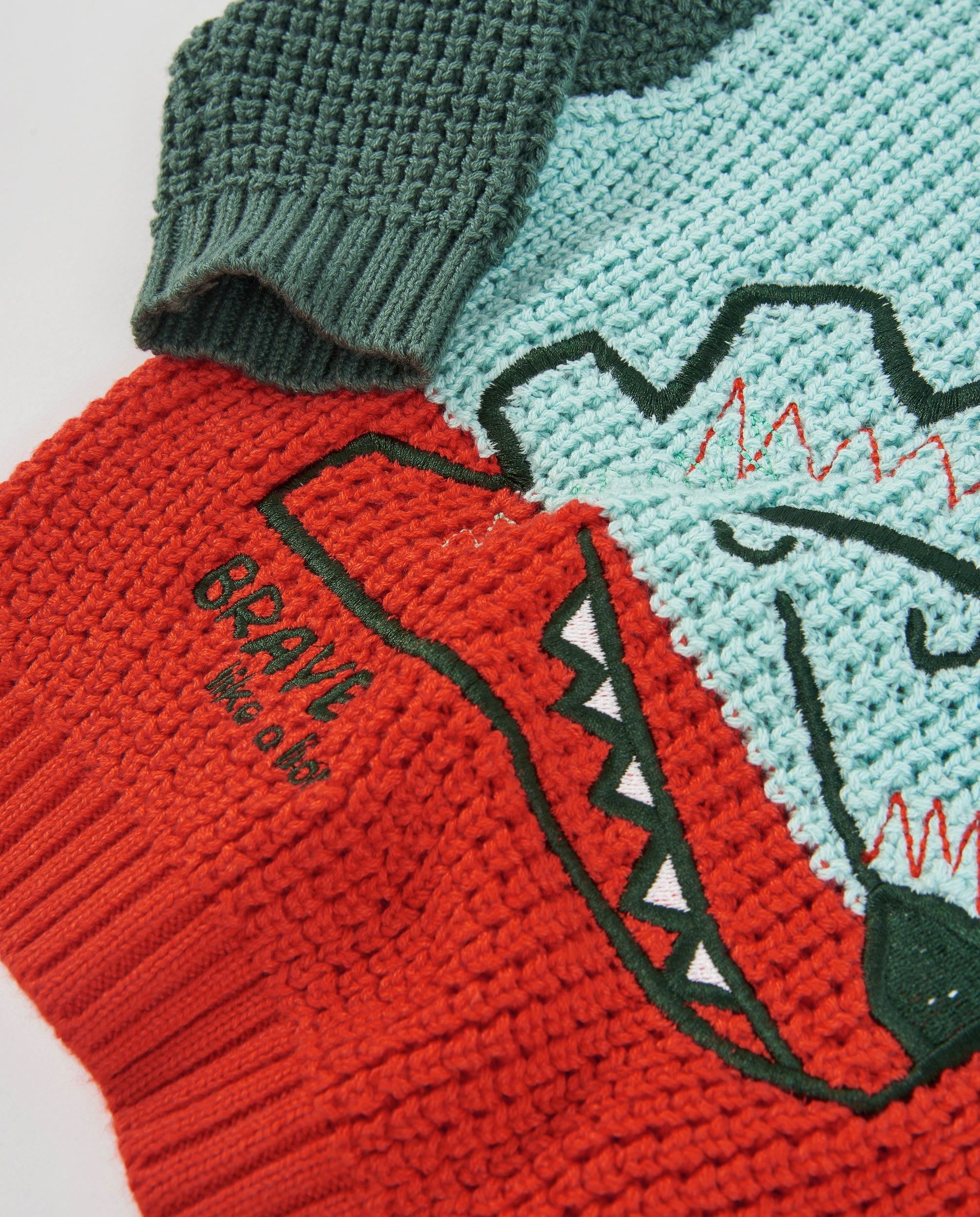 Jersey de niño de tricot con diseño de león y tejido cálido