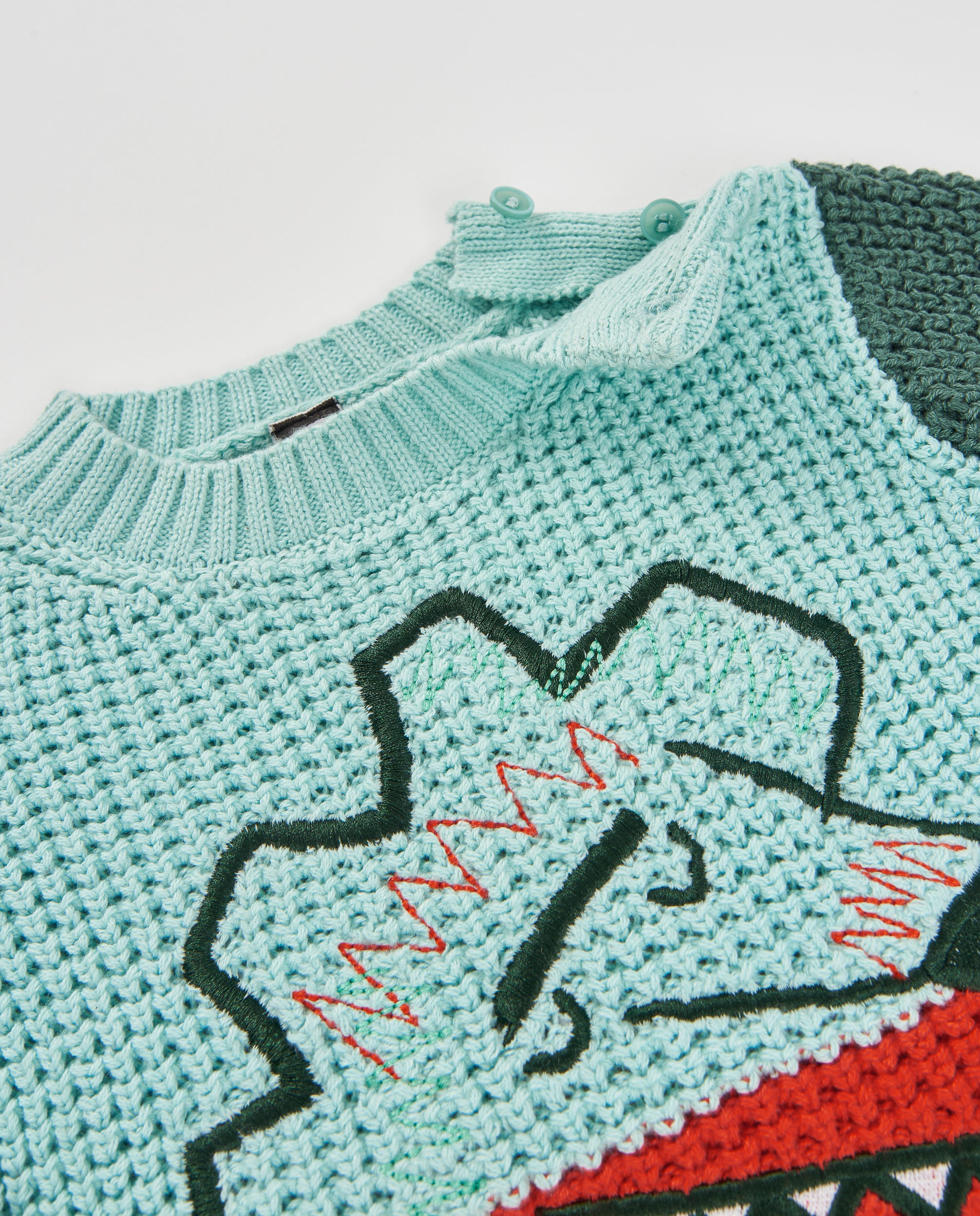 Jersey de niño de tricot con diseño de león y tejido cálido