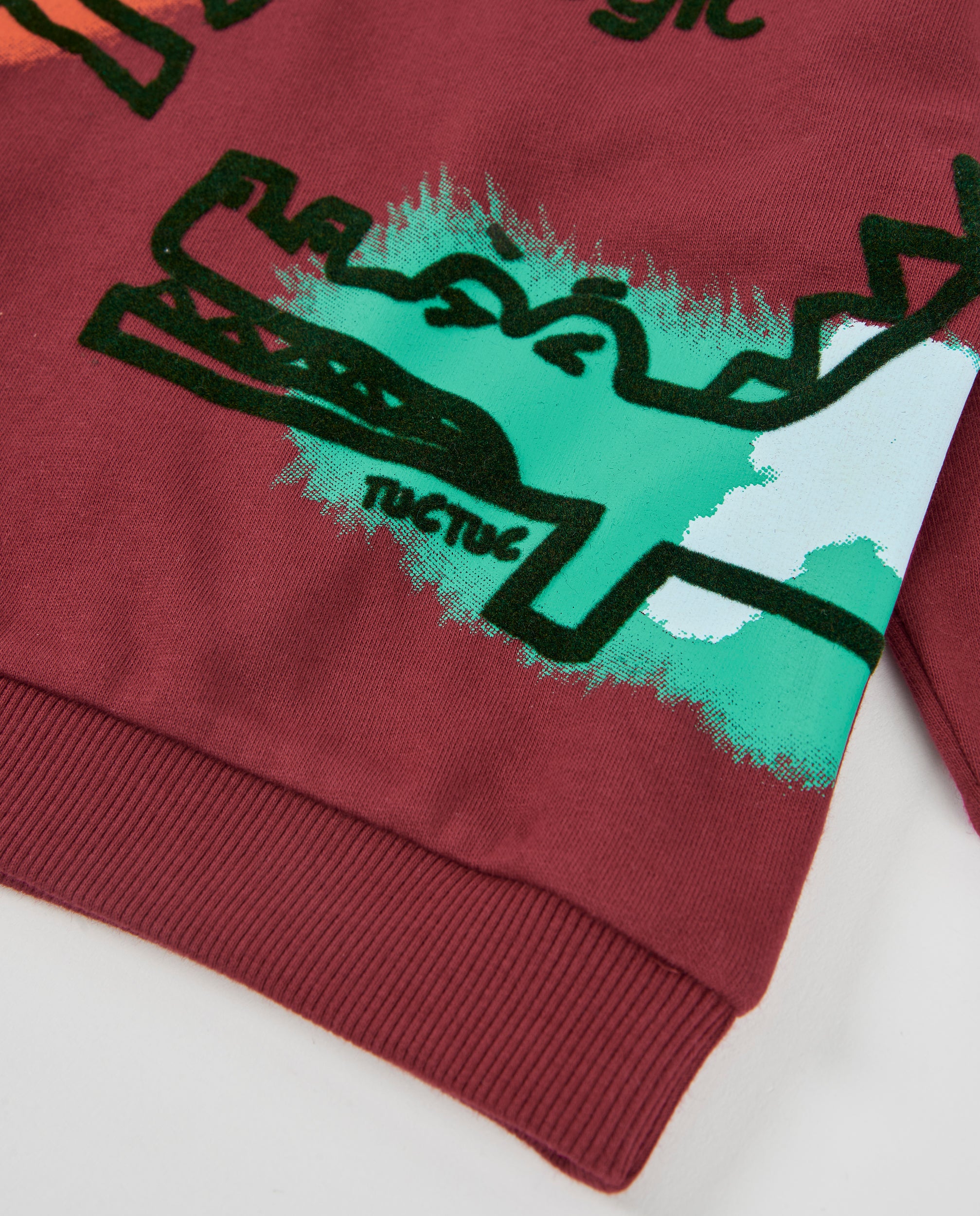 Sudadera de niño de felpa con estampado de animales y tejido cálido