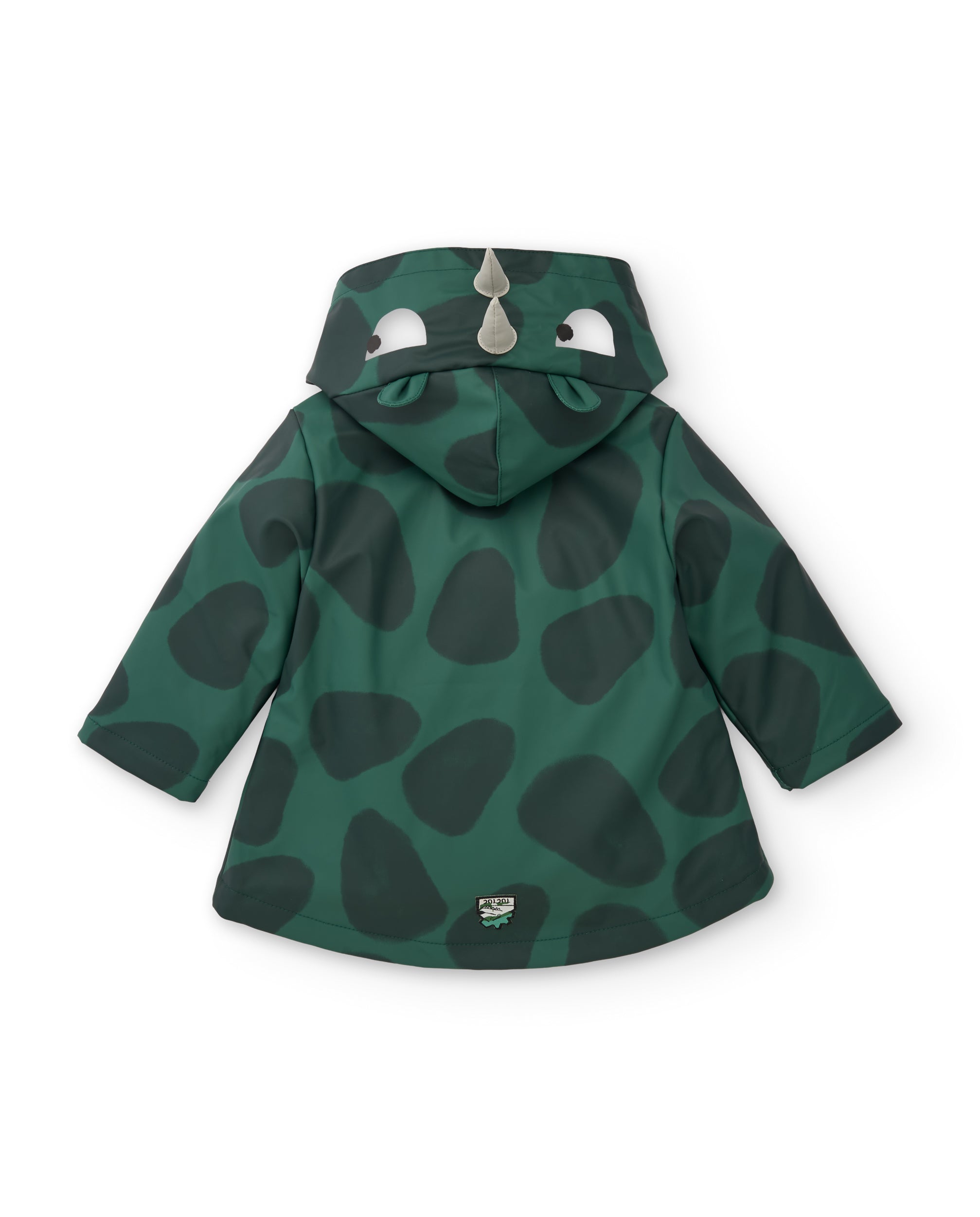 Chubasquero de niño con diseño de rinoceronte y capucha forrada