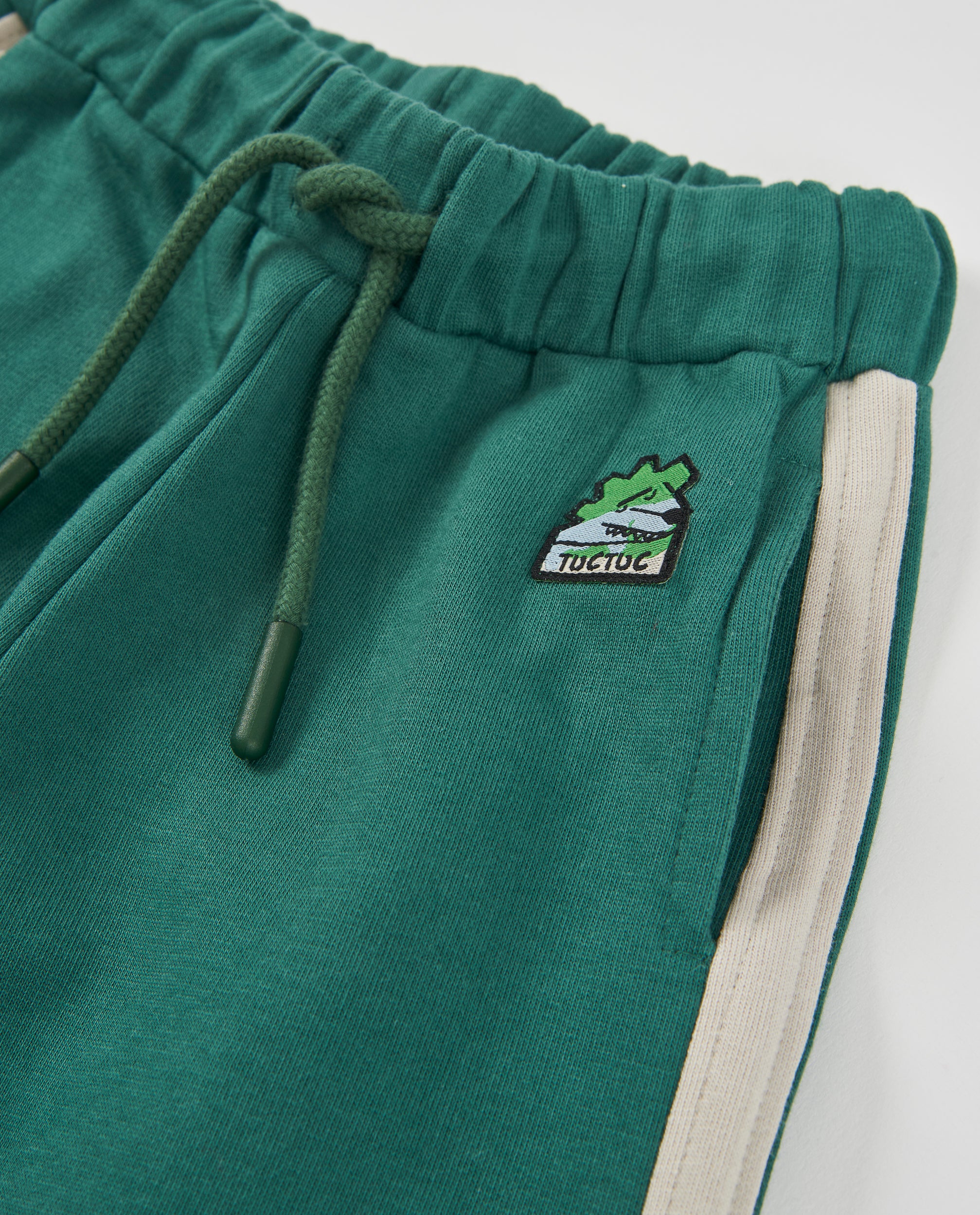 Pantalón de niño de felpa con bolsillo lateral y cintura elástica