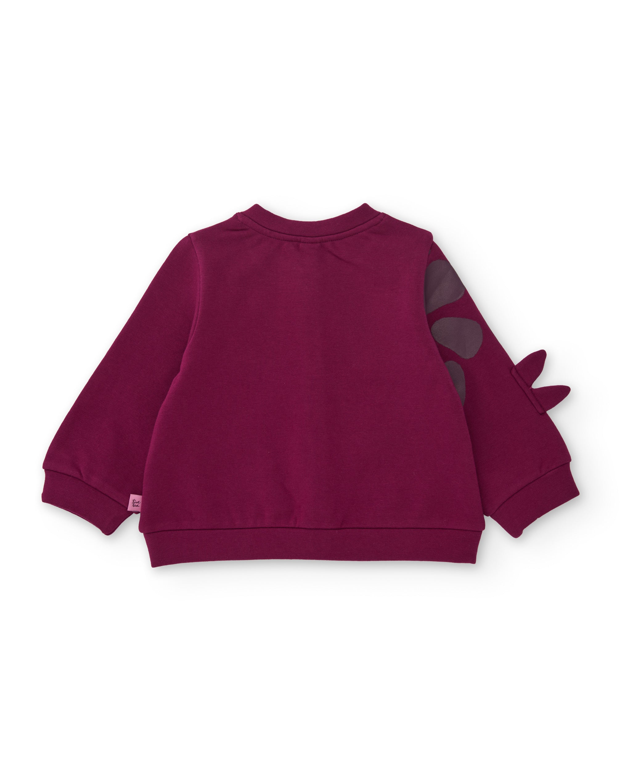 Chaqueta de niña de felpa con botones y detalles decorativos