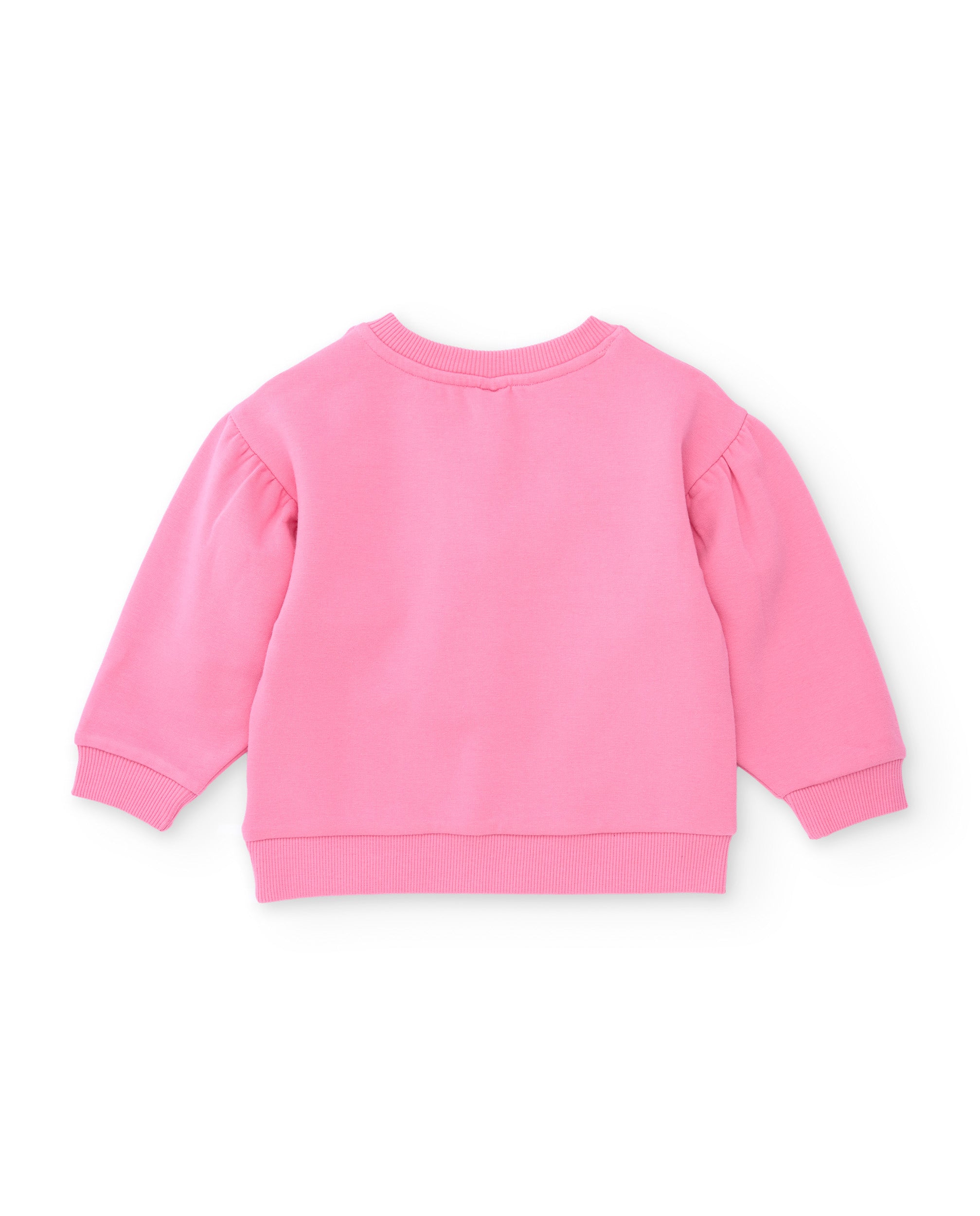 Sudadera de niña de felpa con estampado de jirafa y volantes