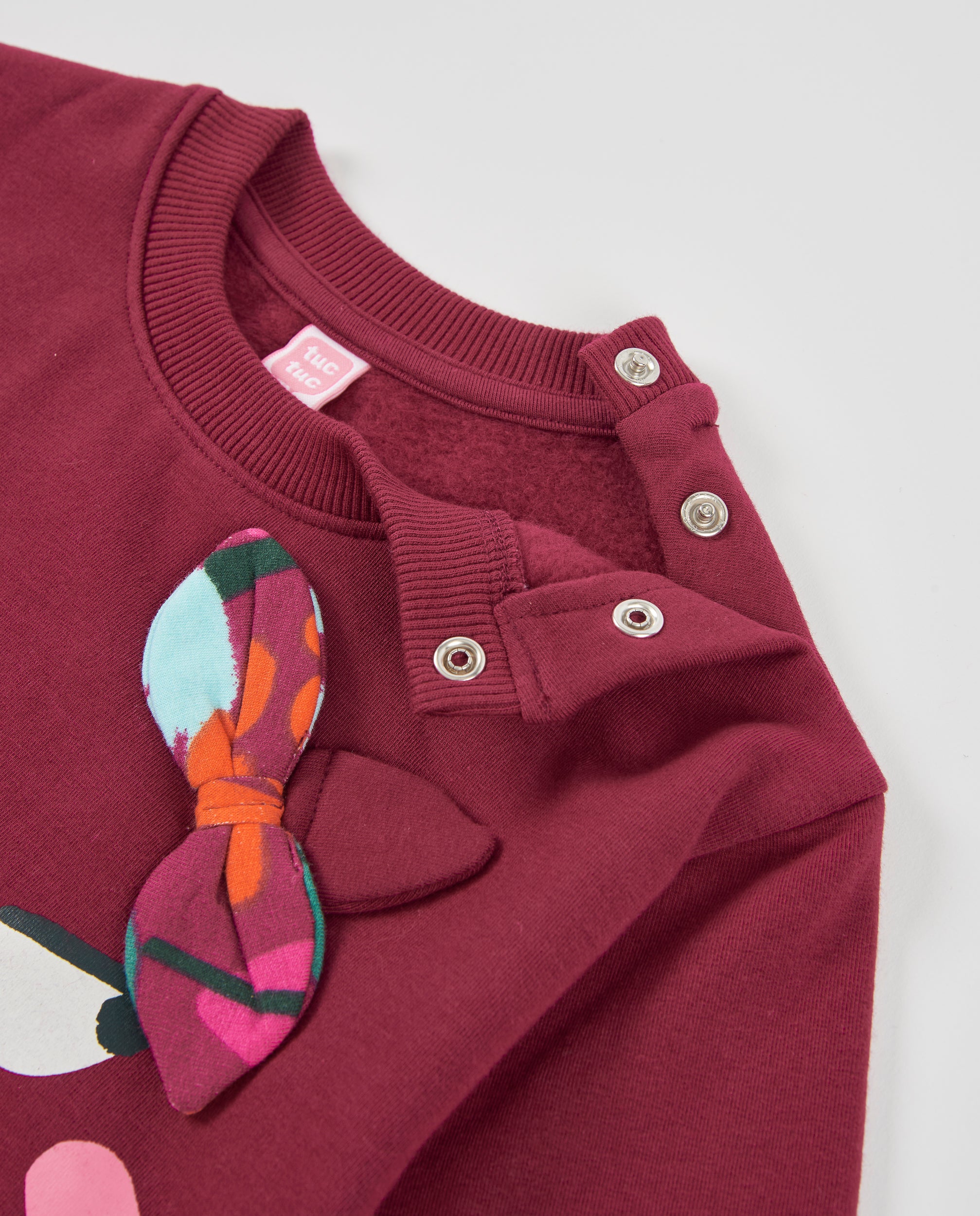 Sudadera de niña de felpa con diseño divertido y tejido resistente