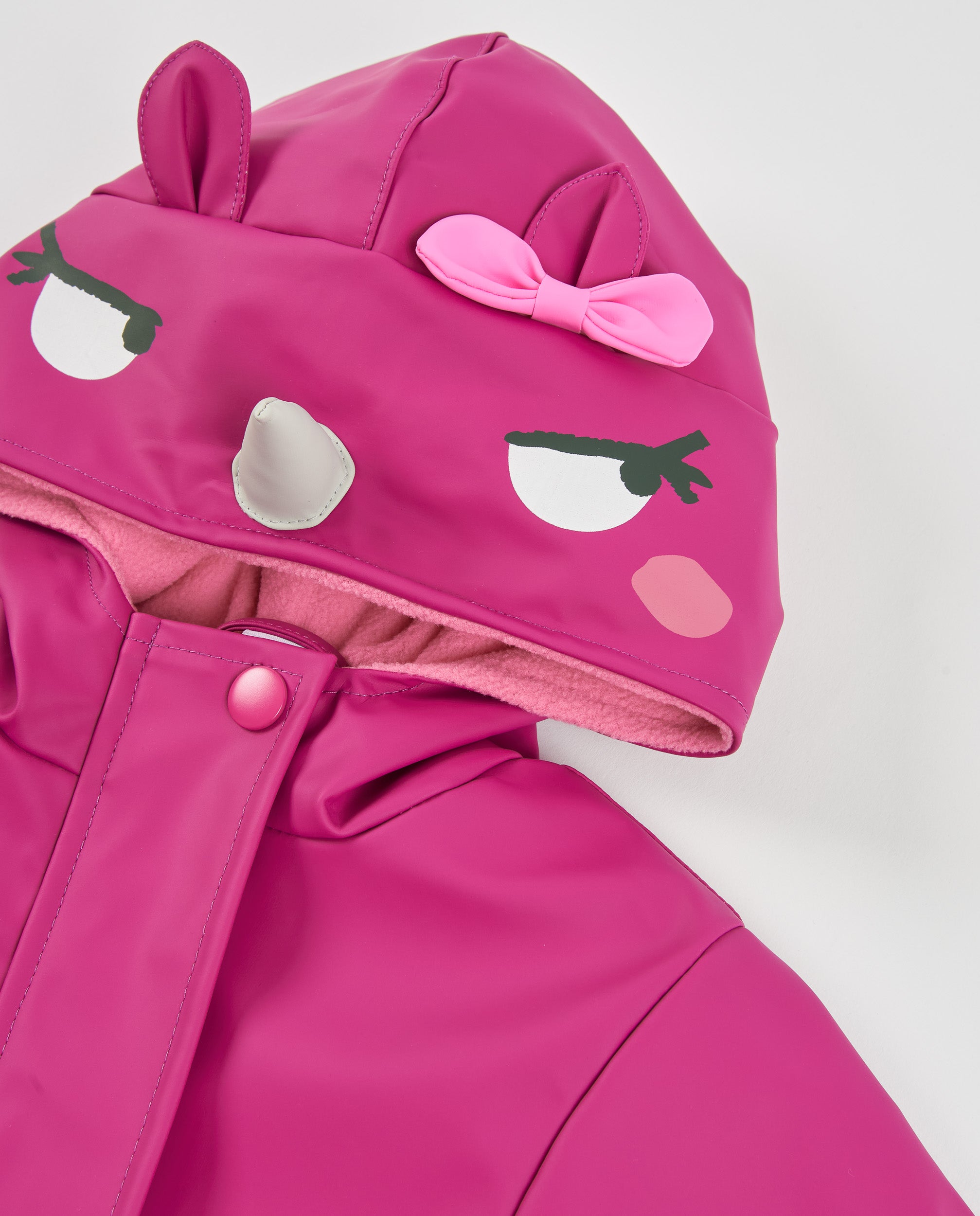Chubasquero de niña con estampado floral y acabado resistente