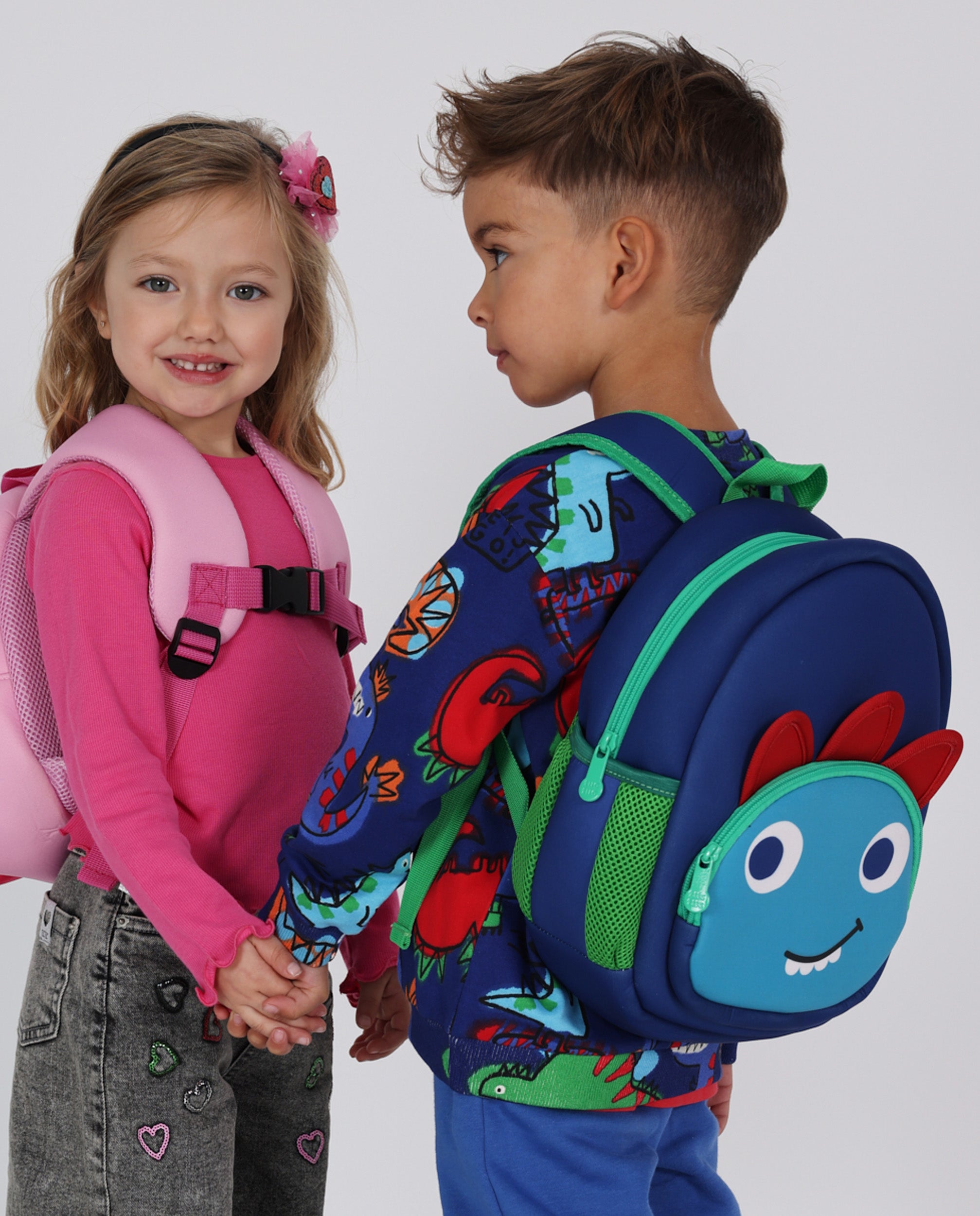 Mochila de niño con diseño divertido y cierre de cremallera