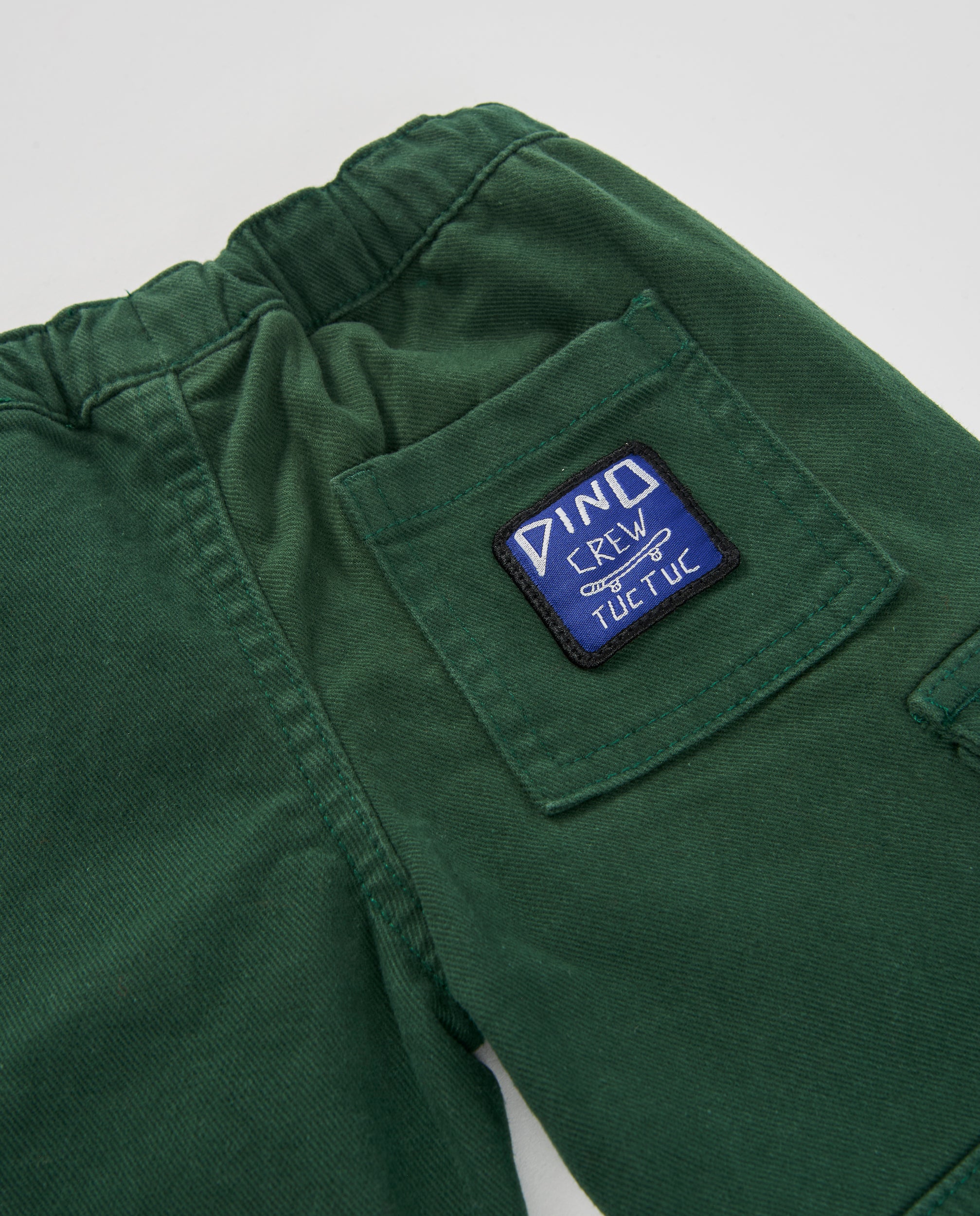 Pantalón cargo de niño de tela plana y tejido resistente