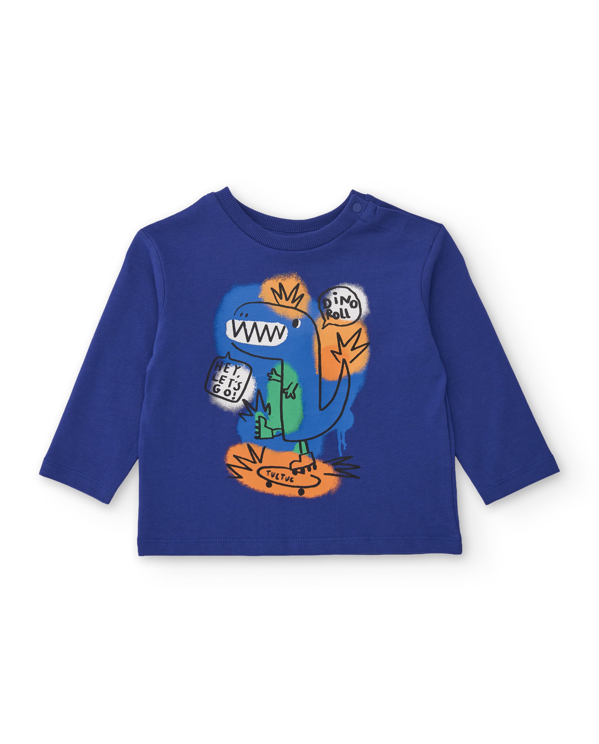 Camiseta de niño de punto con print divertido y tejido cómodo