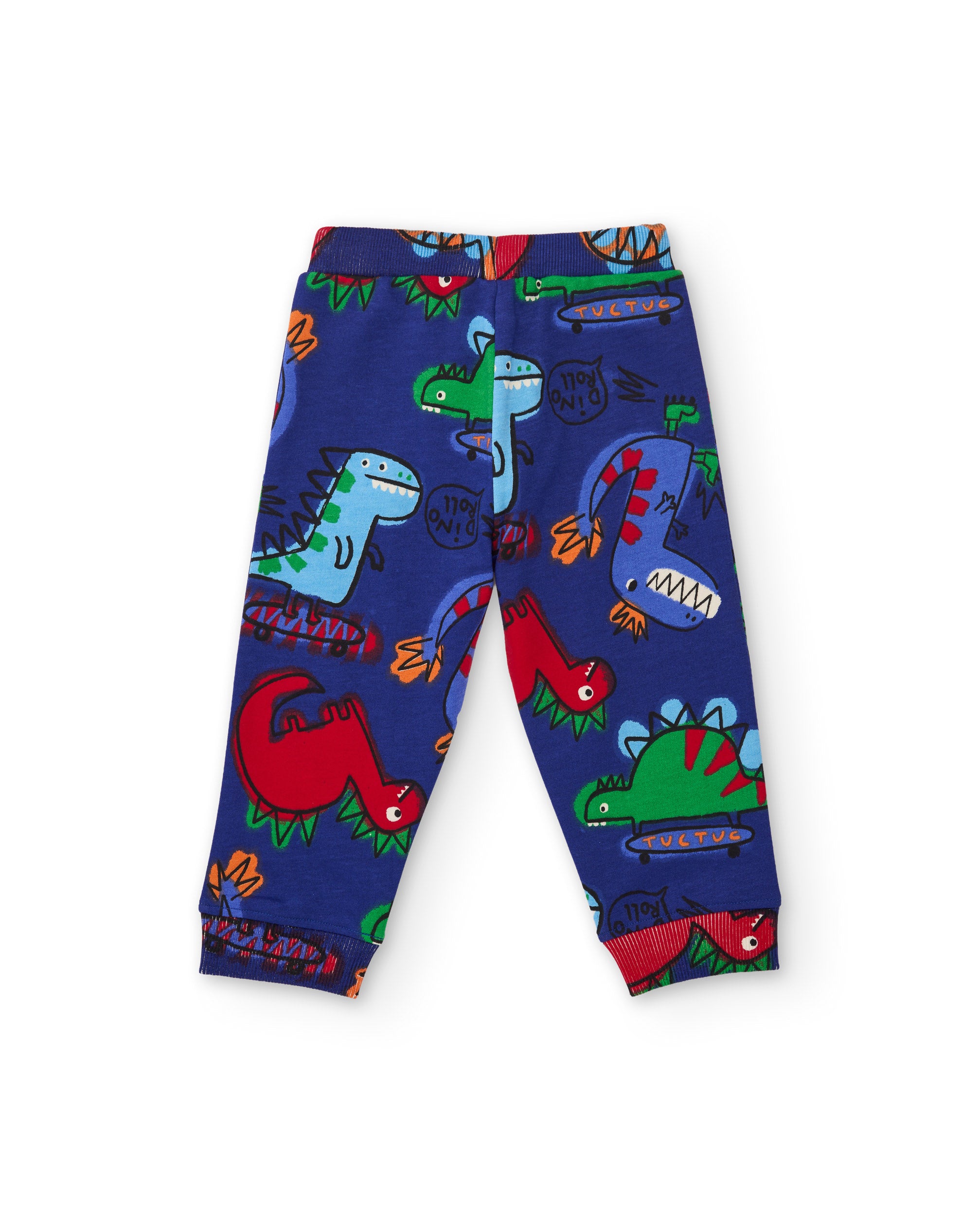Conjunto de niño de felpa con sudadera de cremallera y pantalón estampado