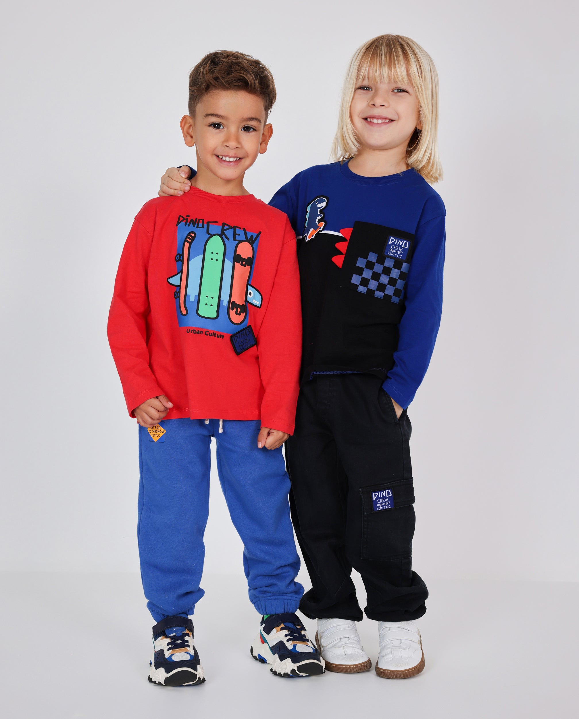 Camiseta de niño de punto con estampado divertido y tacto suave