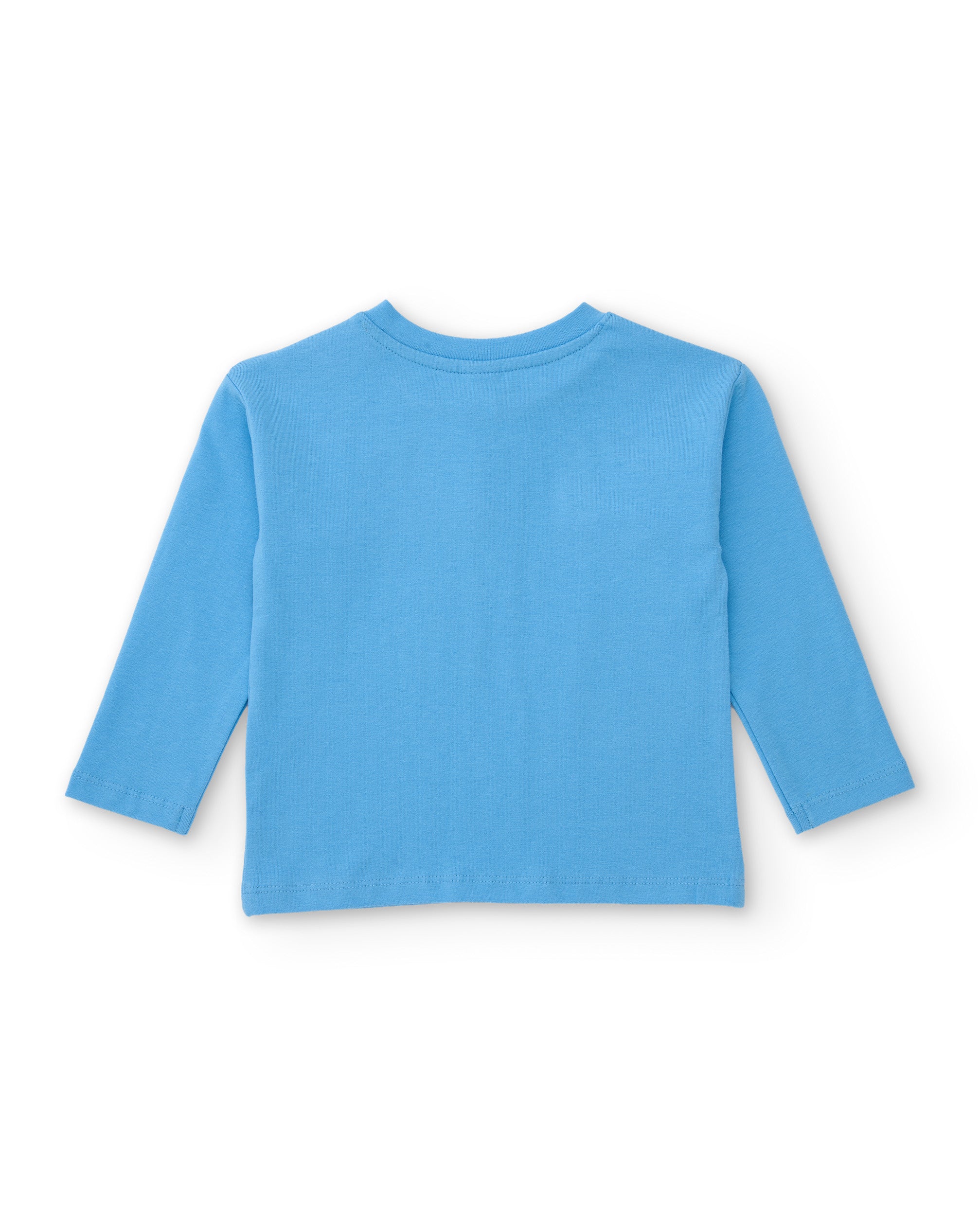 Camiseta de niña de punto con diseño de corazón y manga larga