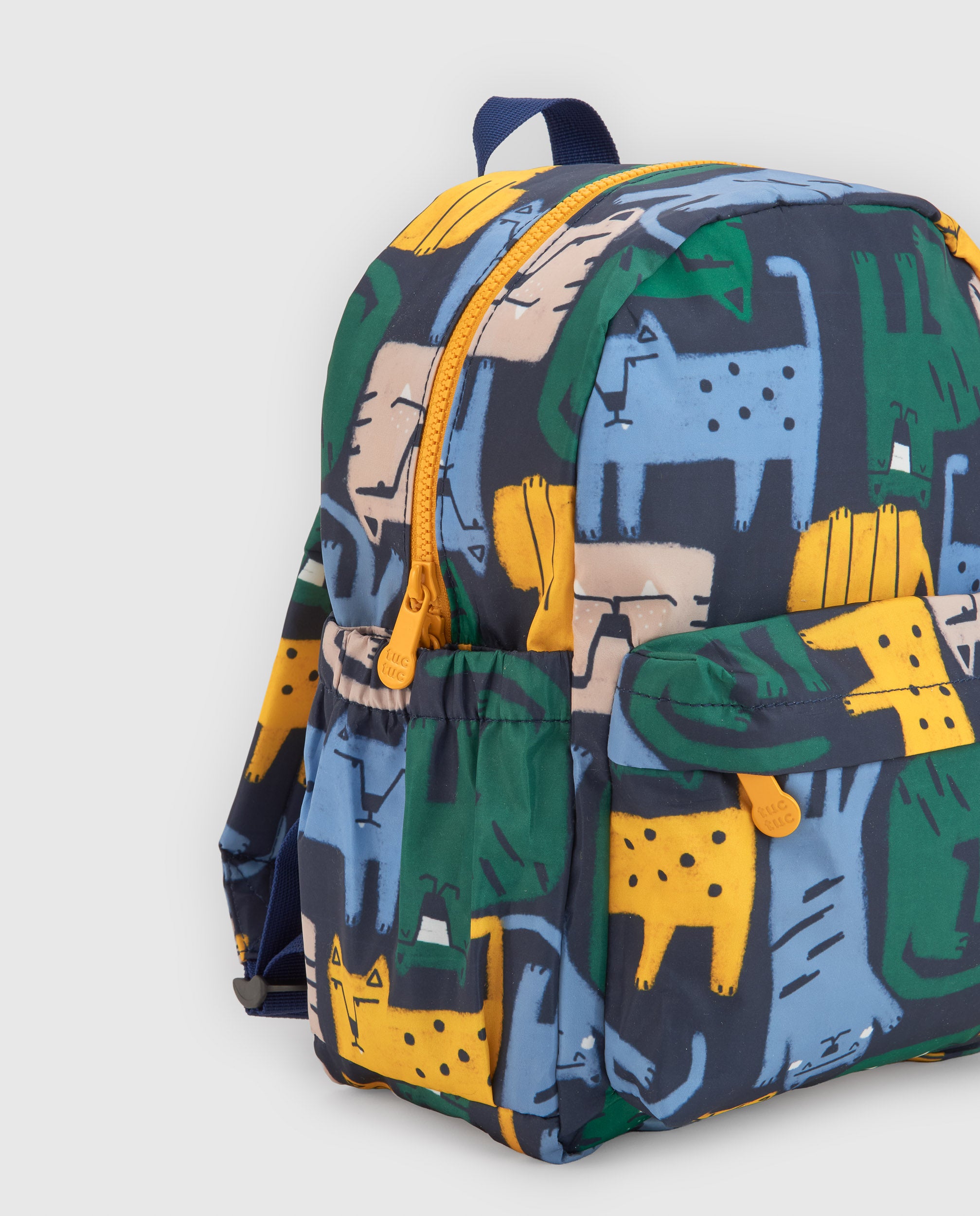 Mochila de niño con estampado de tigres y cierre ajustable