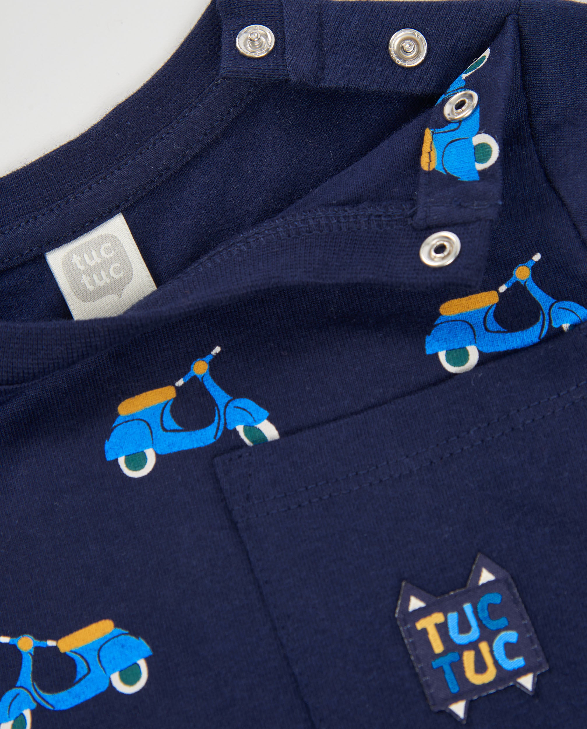 Camiseta de niño de punto con manga larga y estampado lúdico