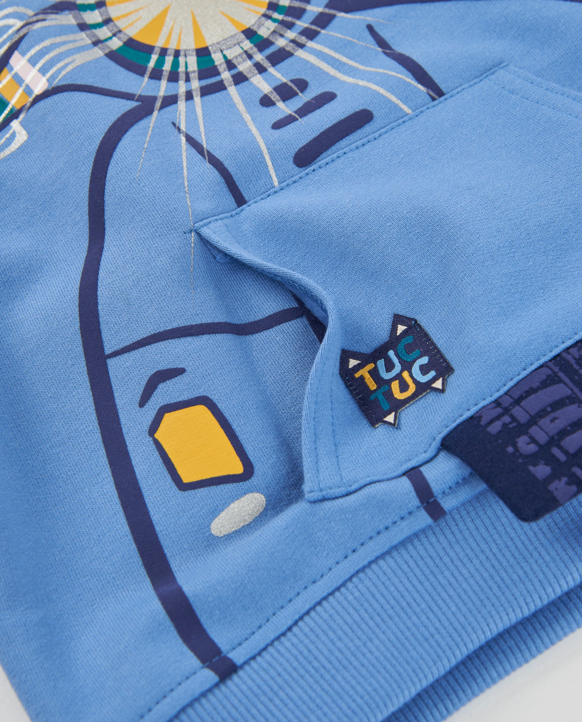 Sudadera de niño de felpa con diseño de vespa y tejido cálido