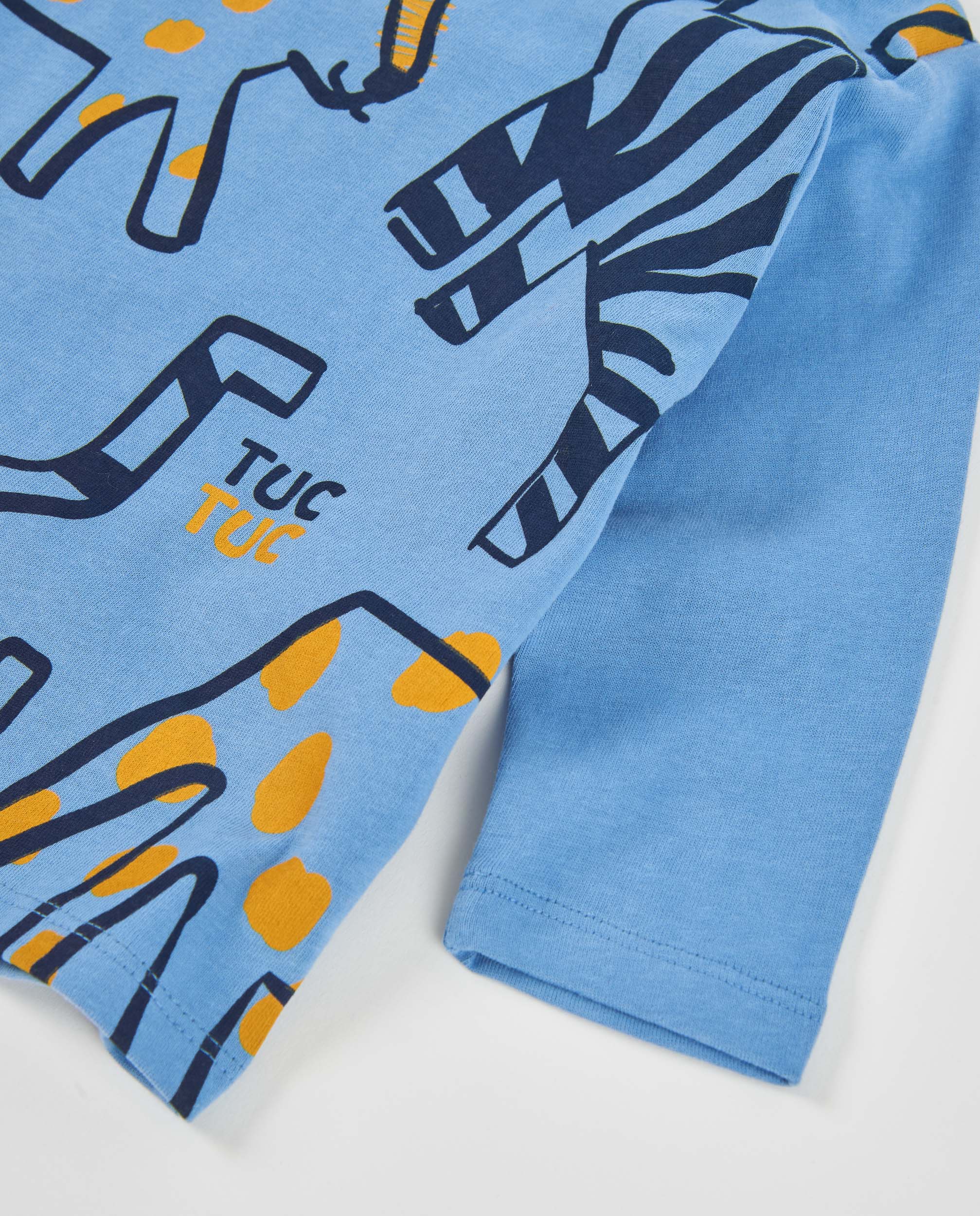 Camiseta de niño de punto con diseño integral de tigres