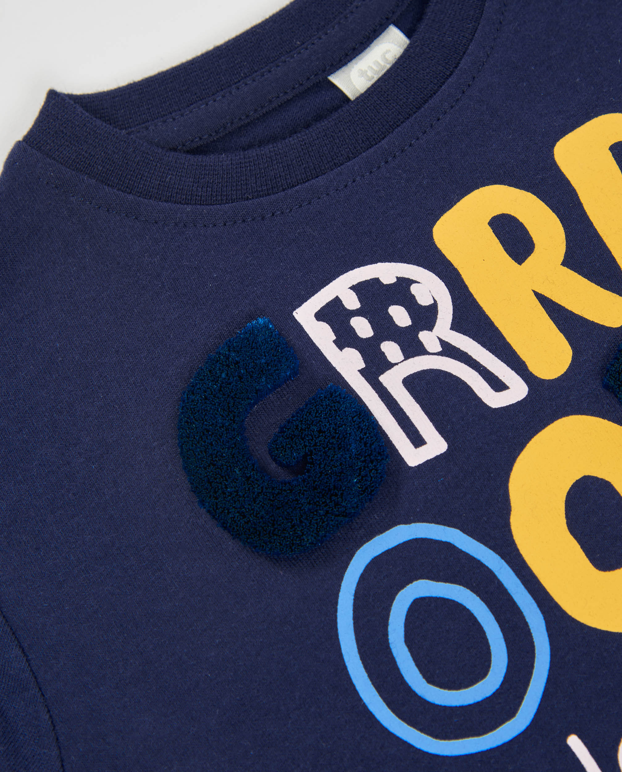 Camiseta de niño de punto con manga larga y estampado original