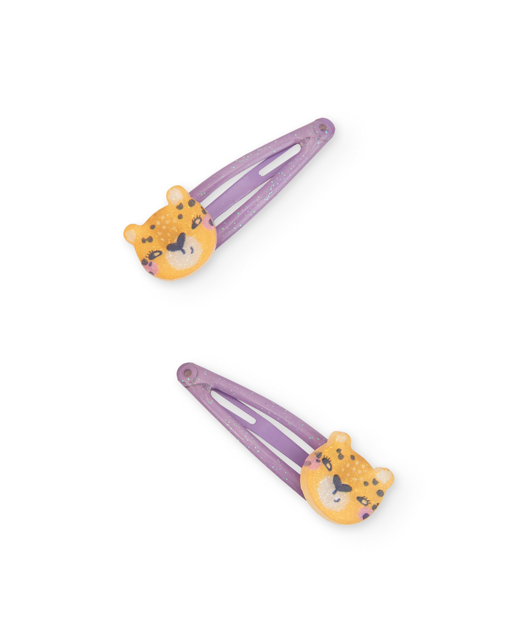 Clips de pelo de niña con diseño de tigre y colores divertidos