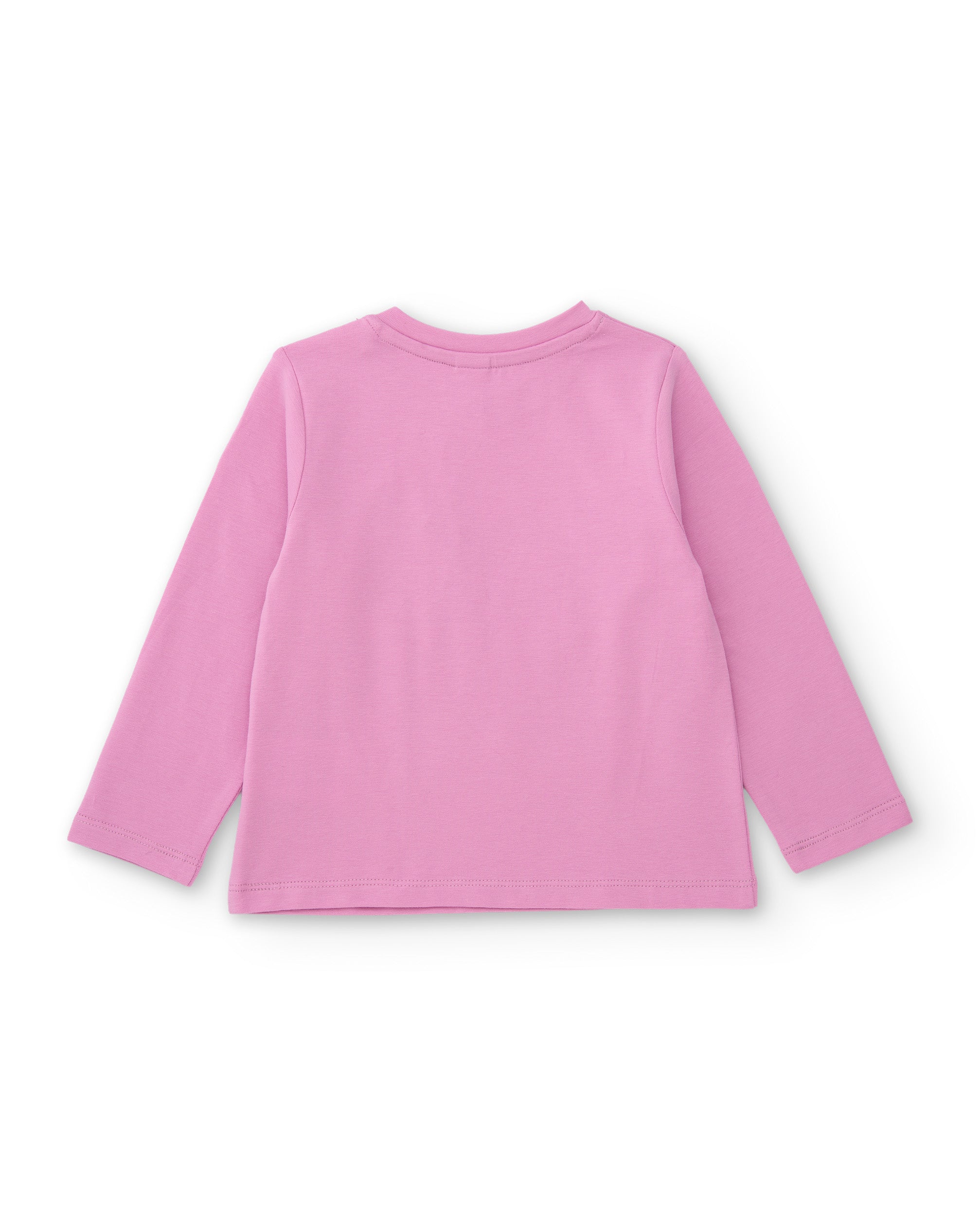 Camiseta de niña de punto con detalle de lazo y gráfico divertido