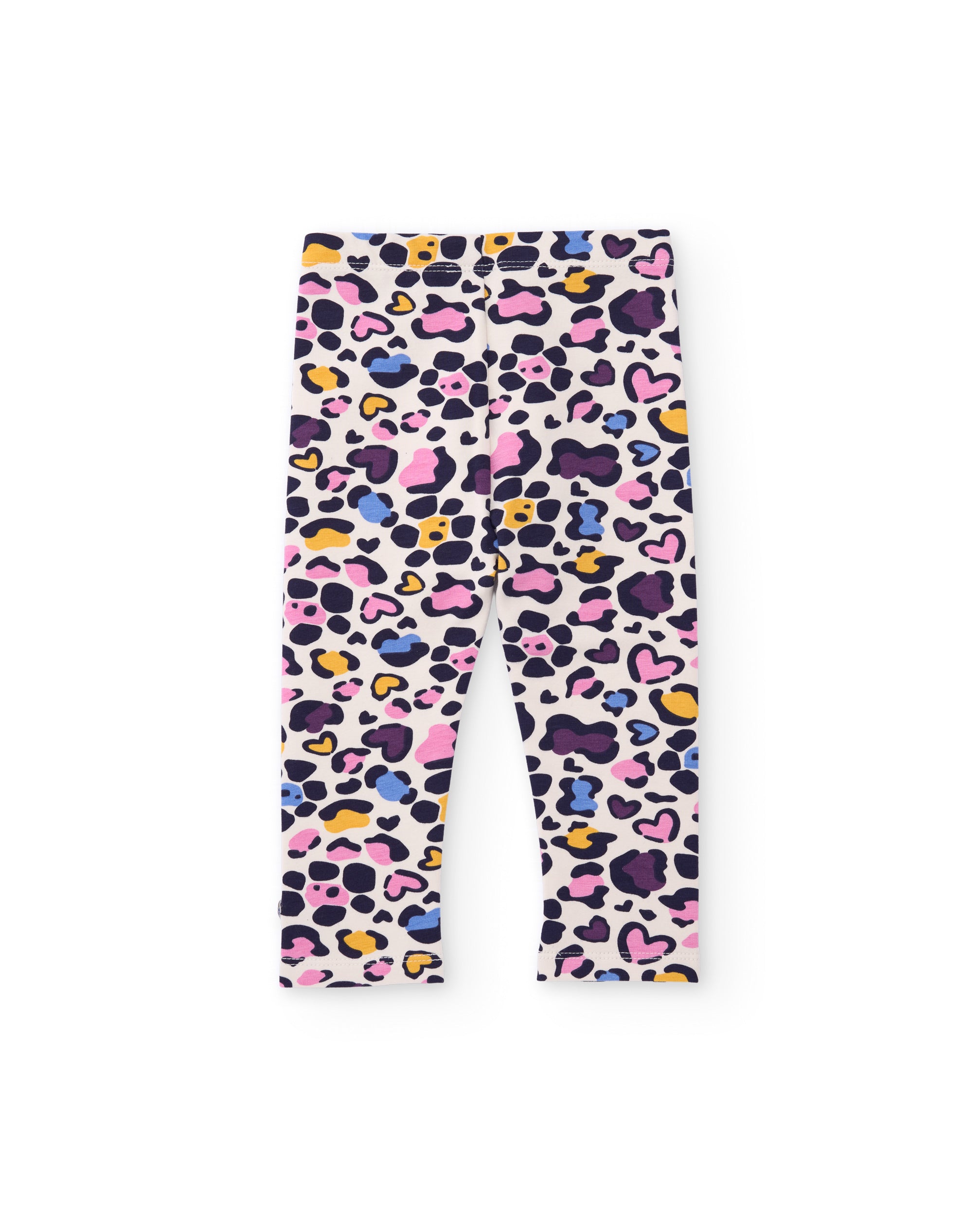 Legging de niña de felpa con estampado animal print y tejido cómodo