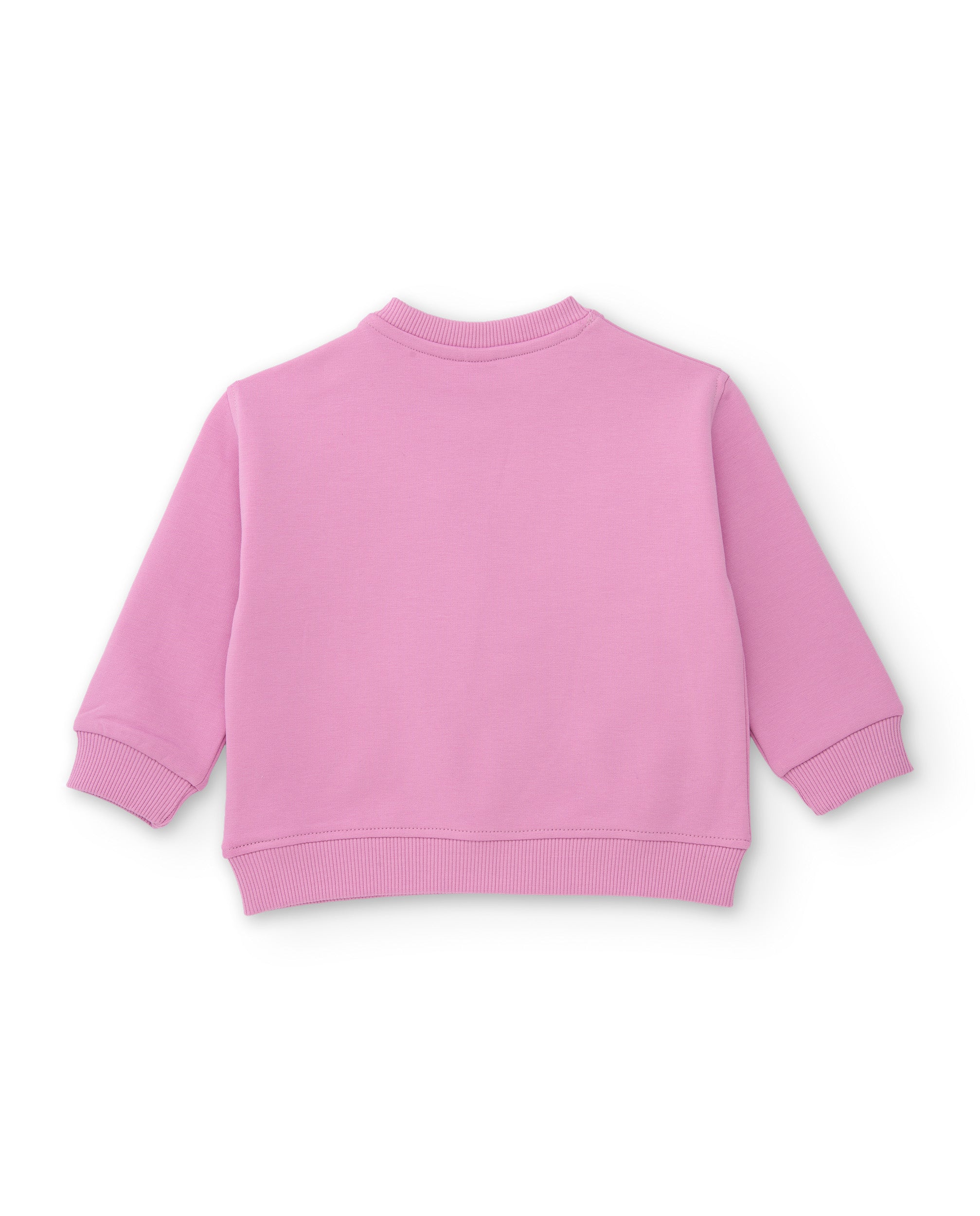 Sudadera de niña de felpa con guepardo frontal y tacto suave