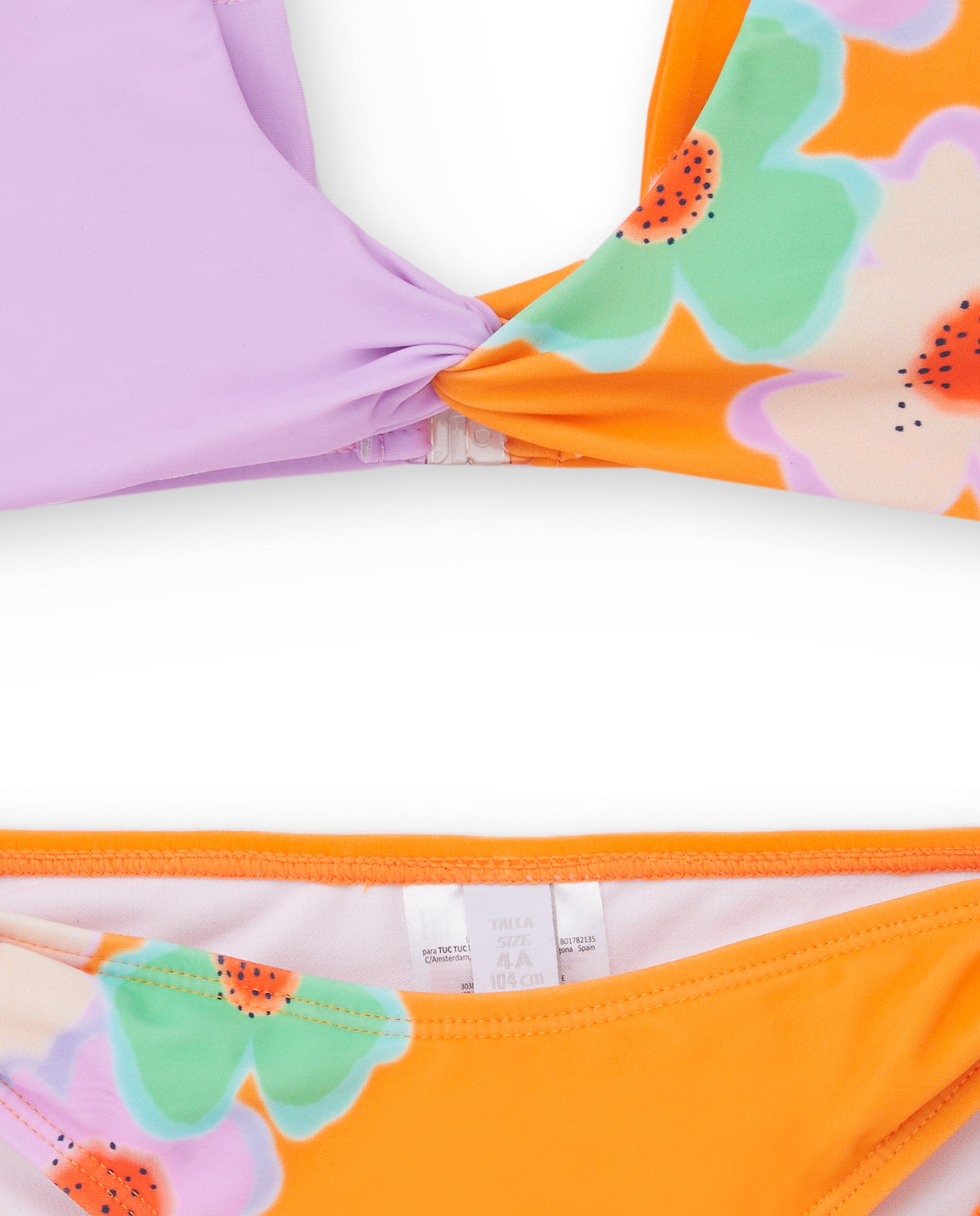 Bikini lila naranja niña Paradise Beach