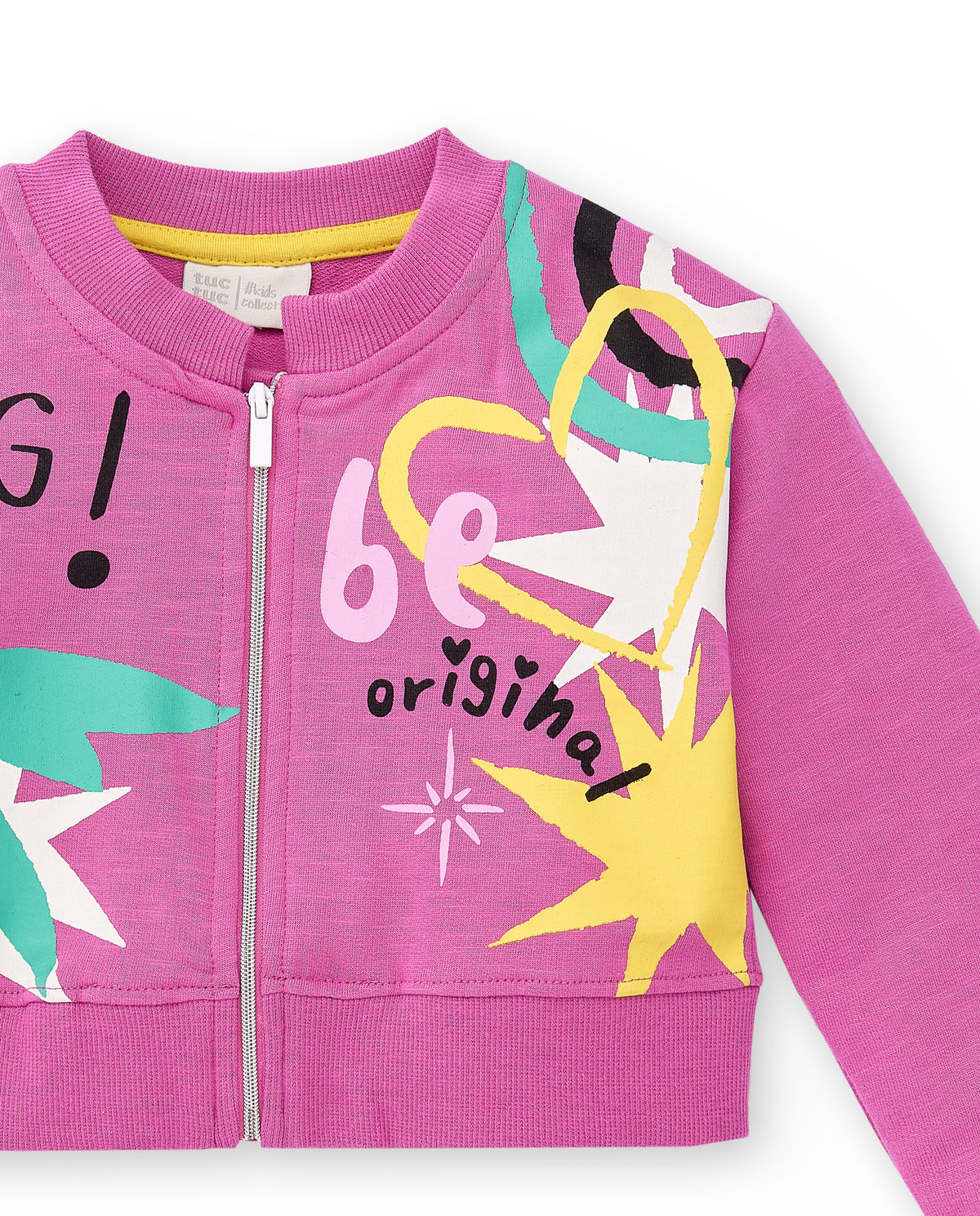 Chaqueta felpa lila niña Flamingo Mood