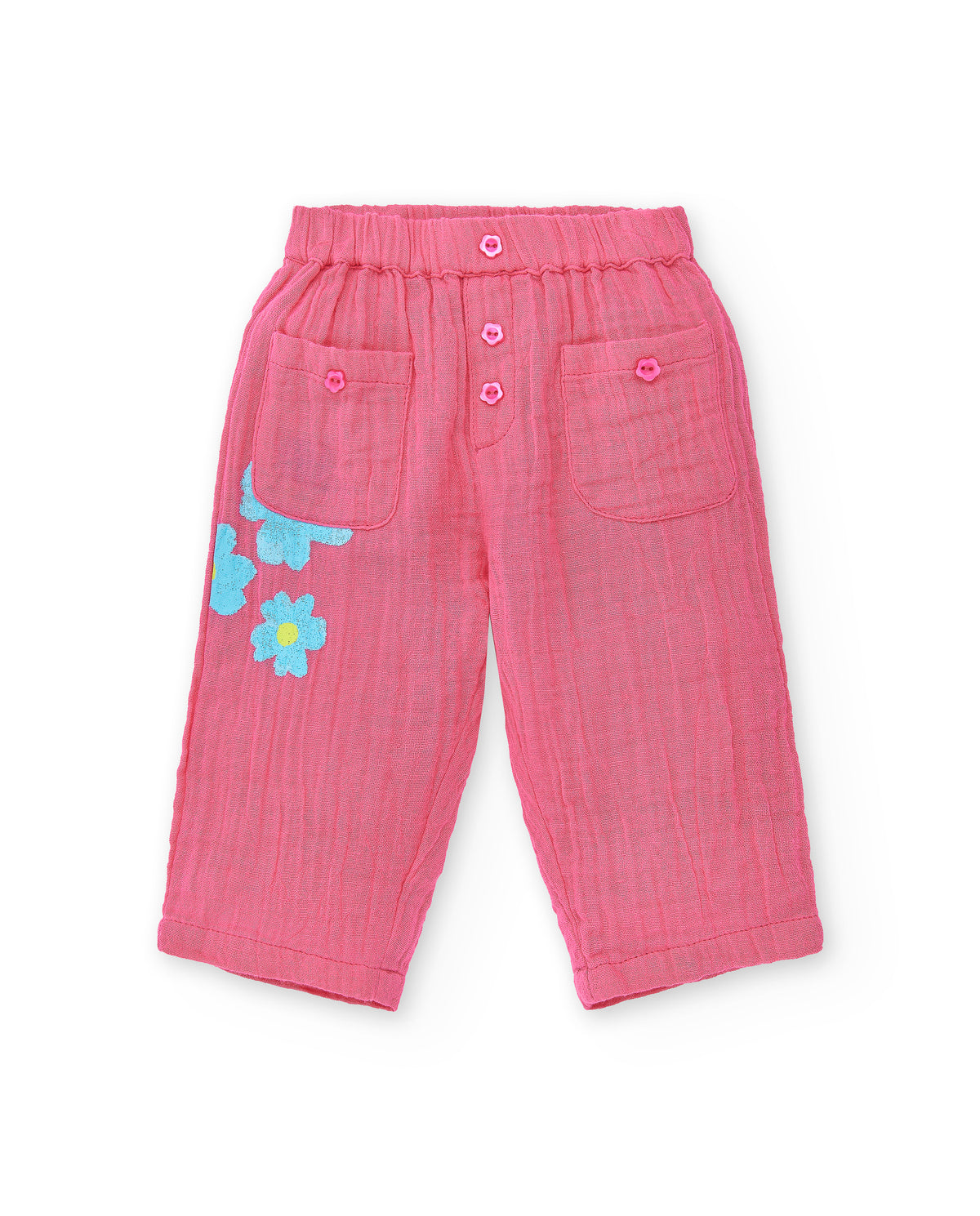 Conjunto punto plana blanco rosa niña Over the Rainbow