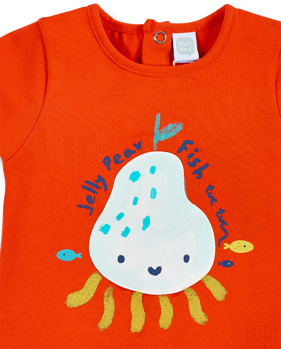 Conjunto baño rojo niño Frutti