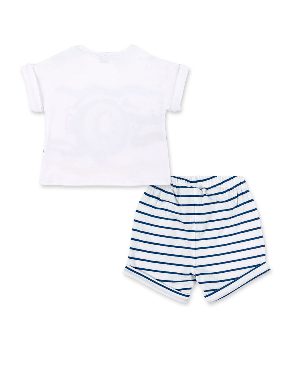 Conjunto punto blanco niño Frutti