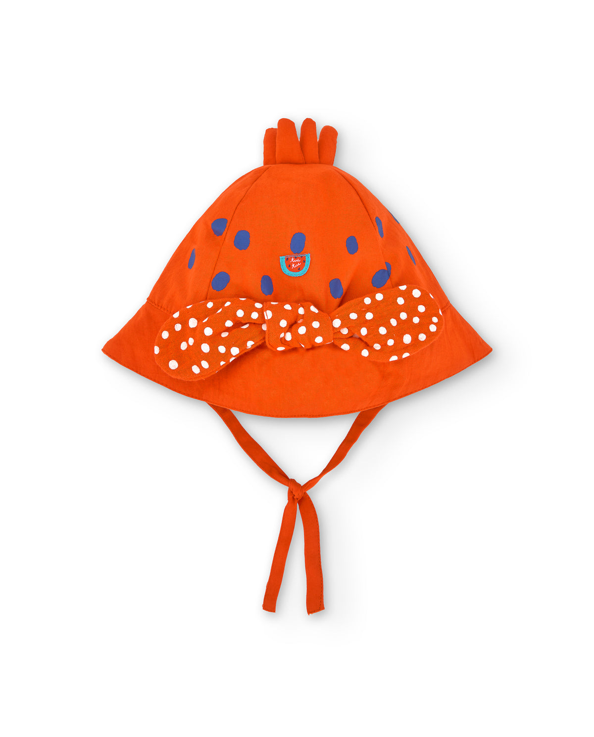 Gorro plana rojo niña Frutti